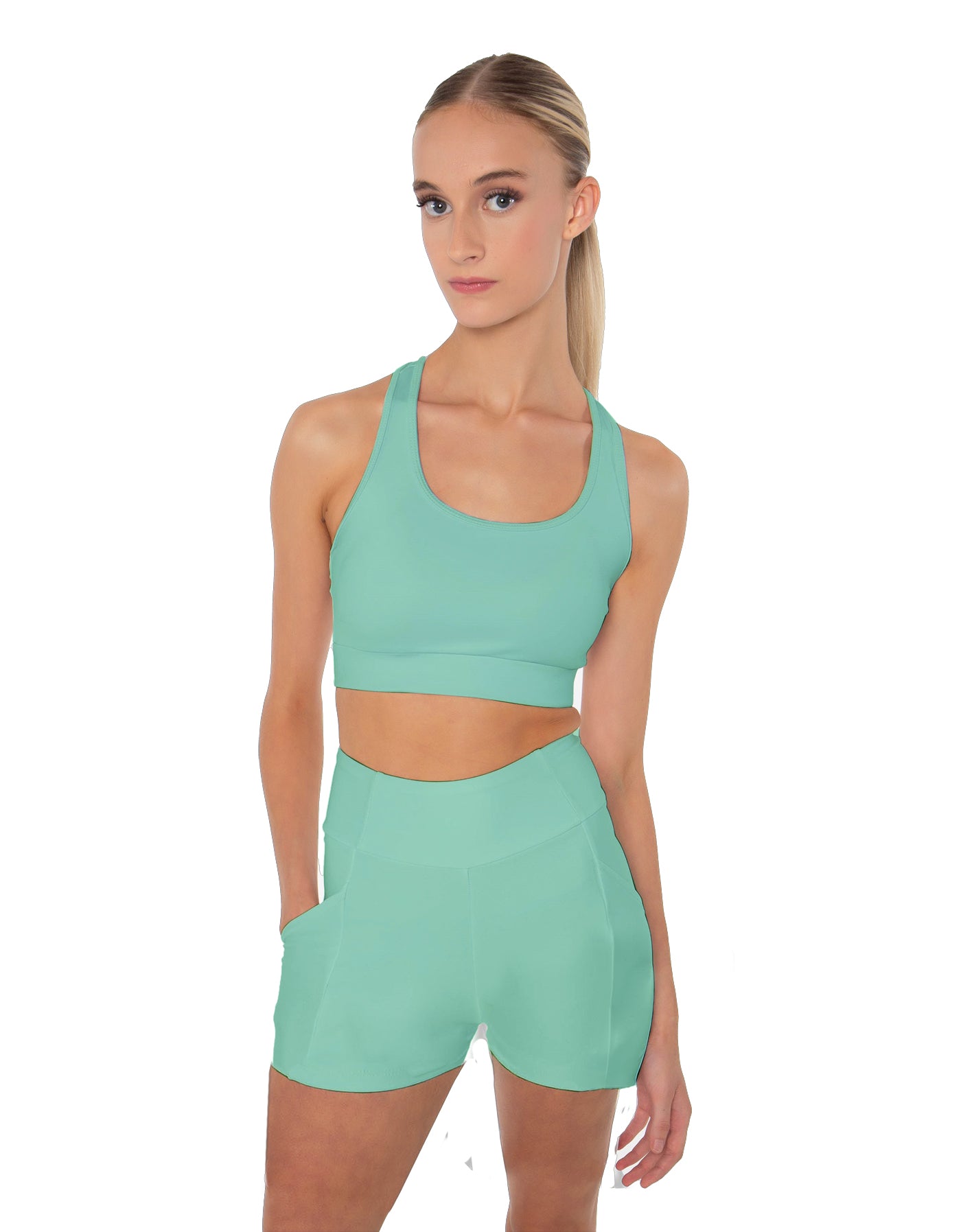 Solid Lycra Pocket Short