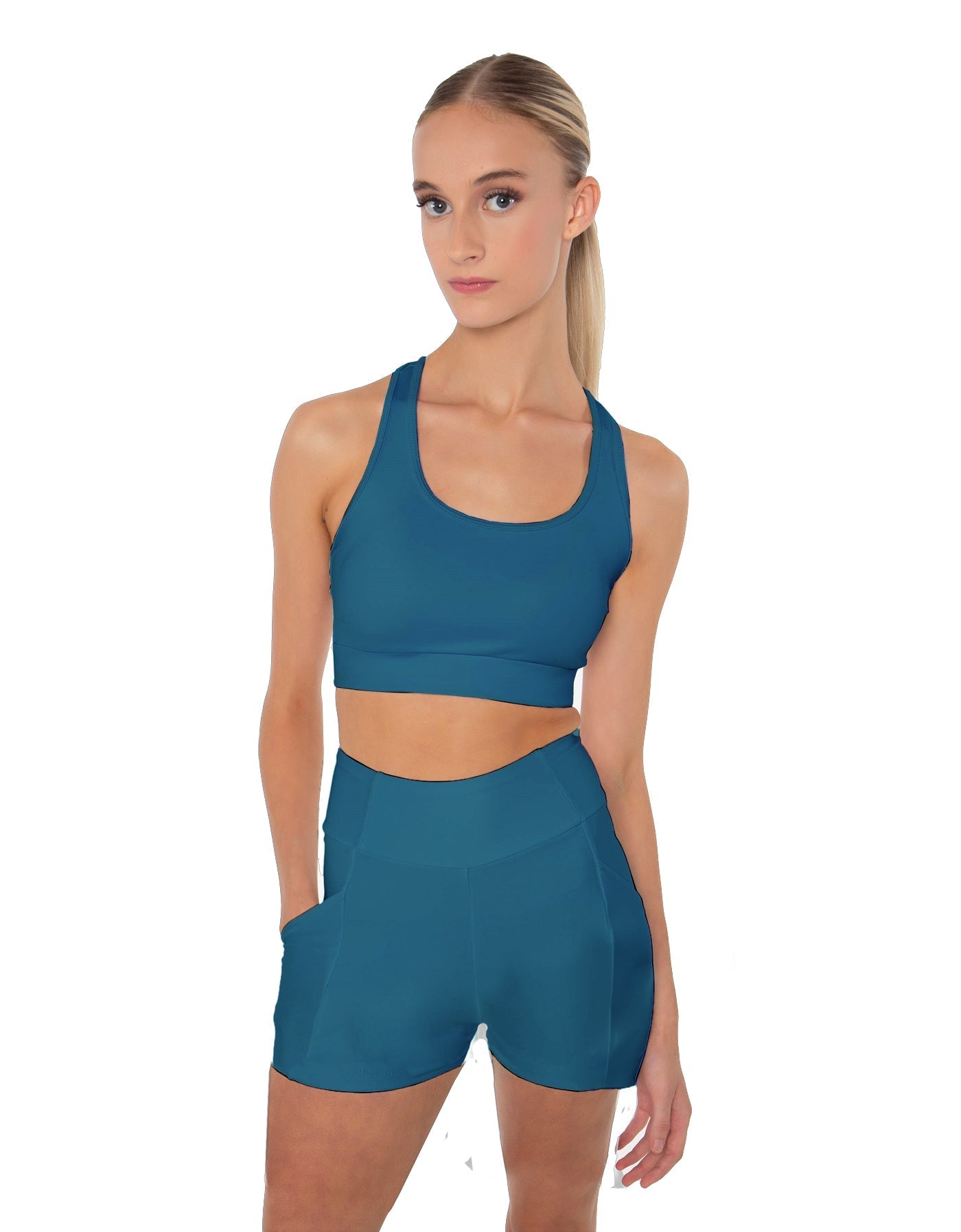Solid Lycra Pocket Short