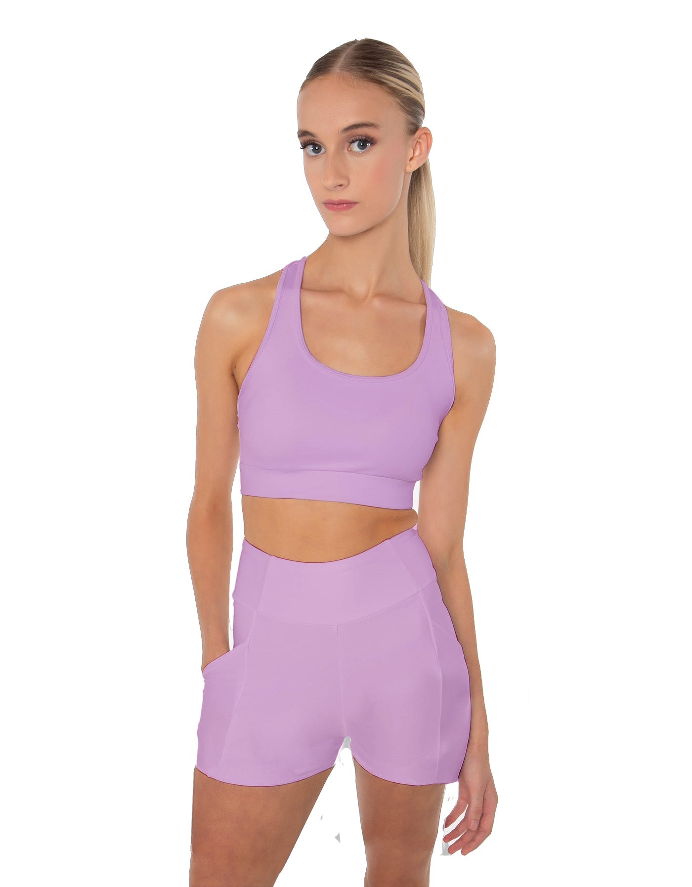 Solid Lycra Pocket Short
