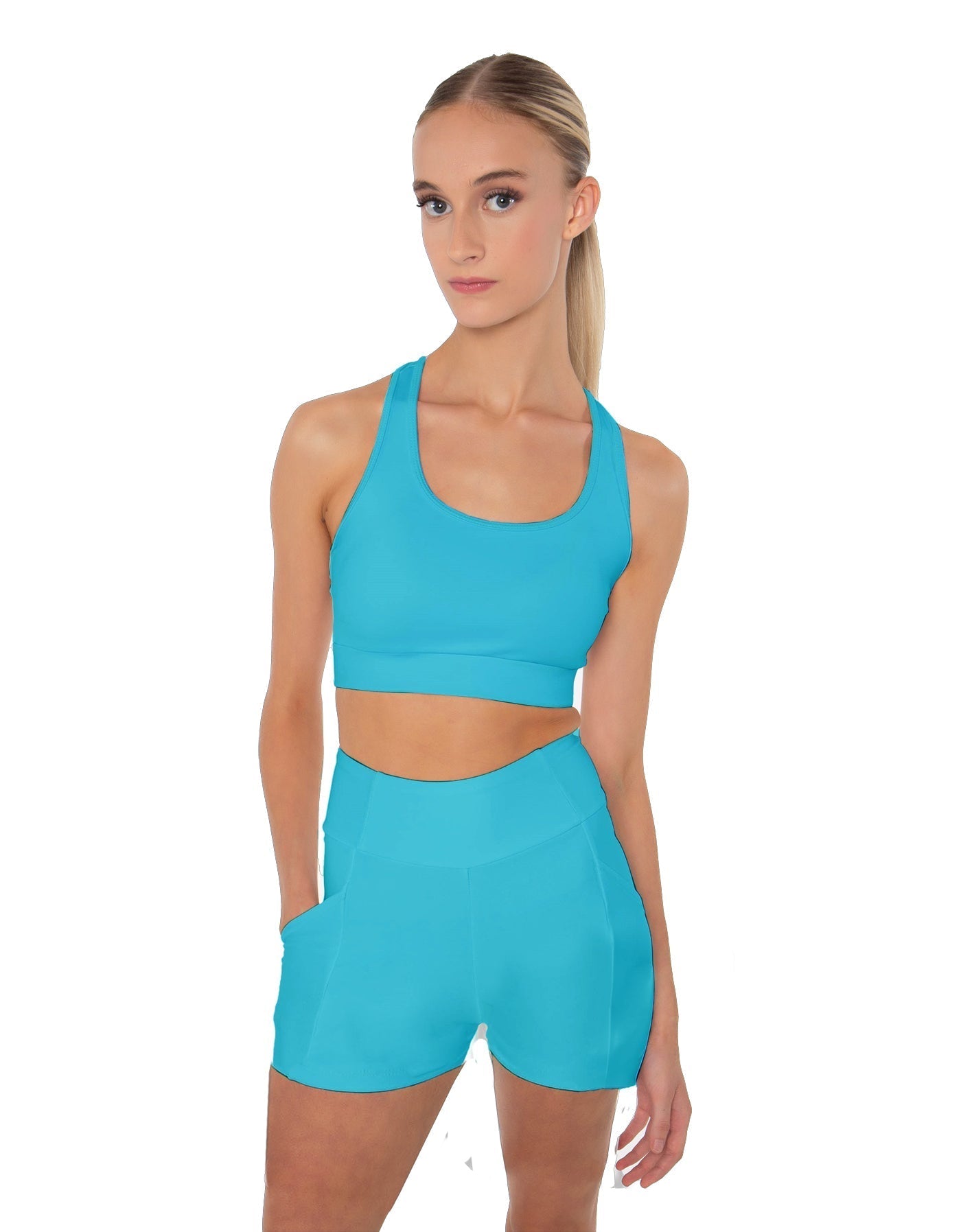 Solid Lycra Pocket Short