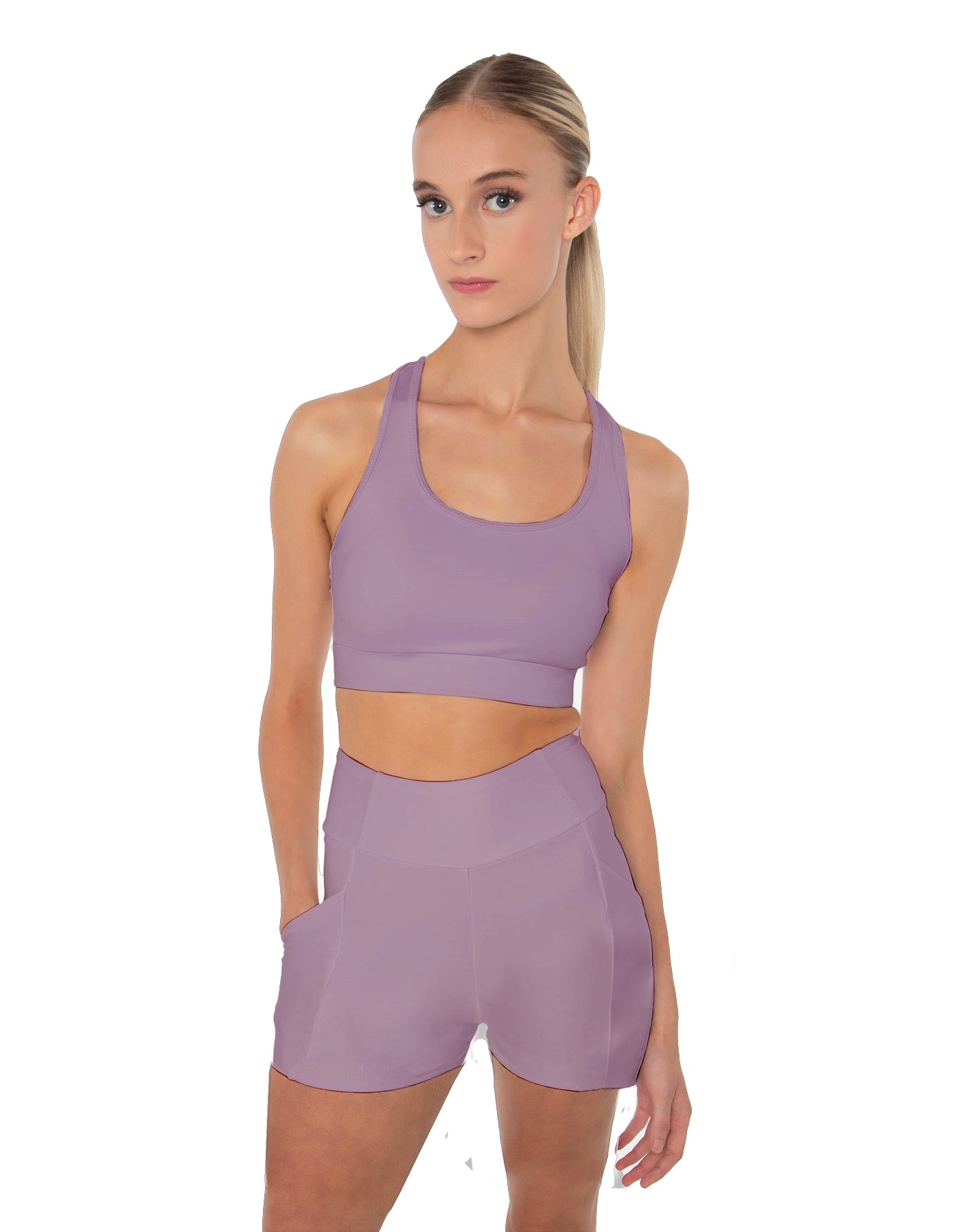 Solid Lycra Pocket Short