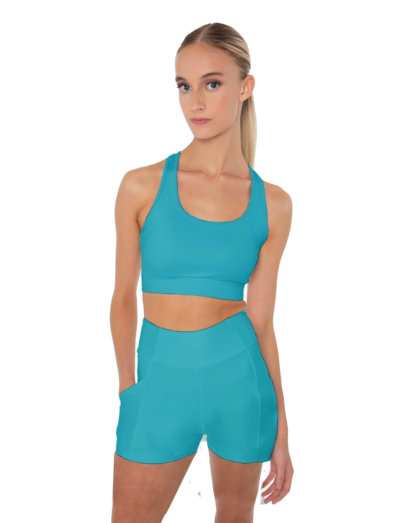 Solid Lycra Pocket Short