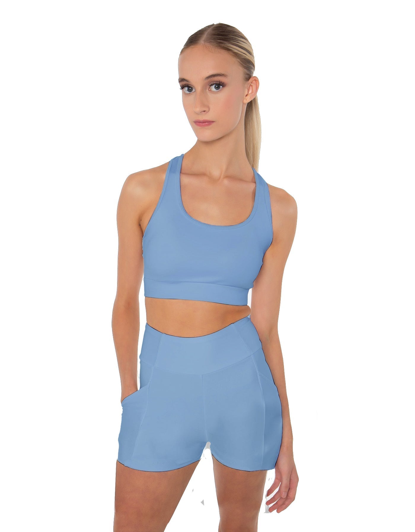 Solid Lycra Pocket Short
