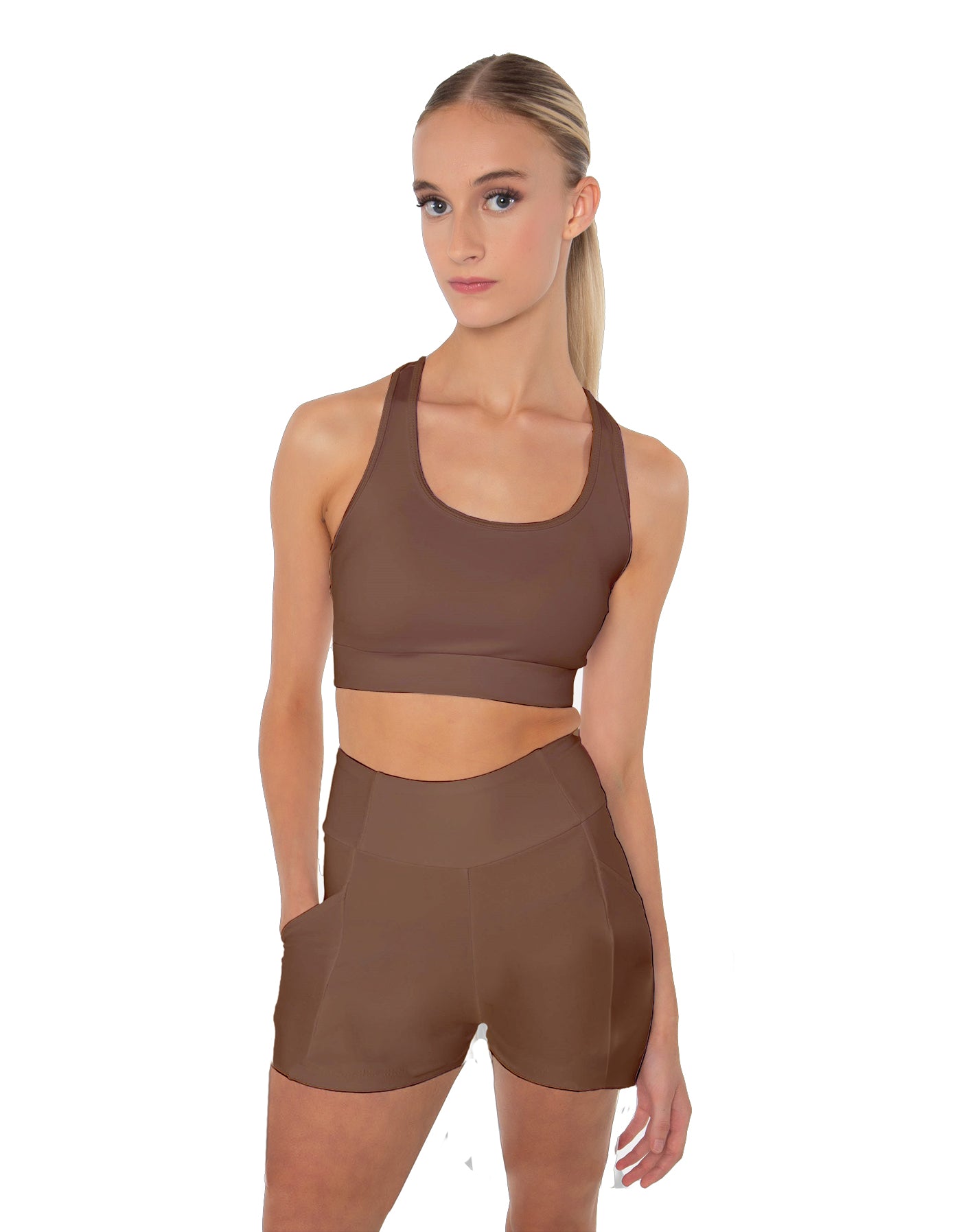 Solid Lycra Pocket Short