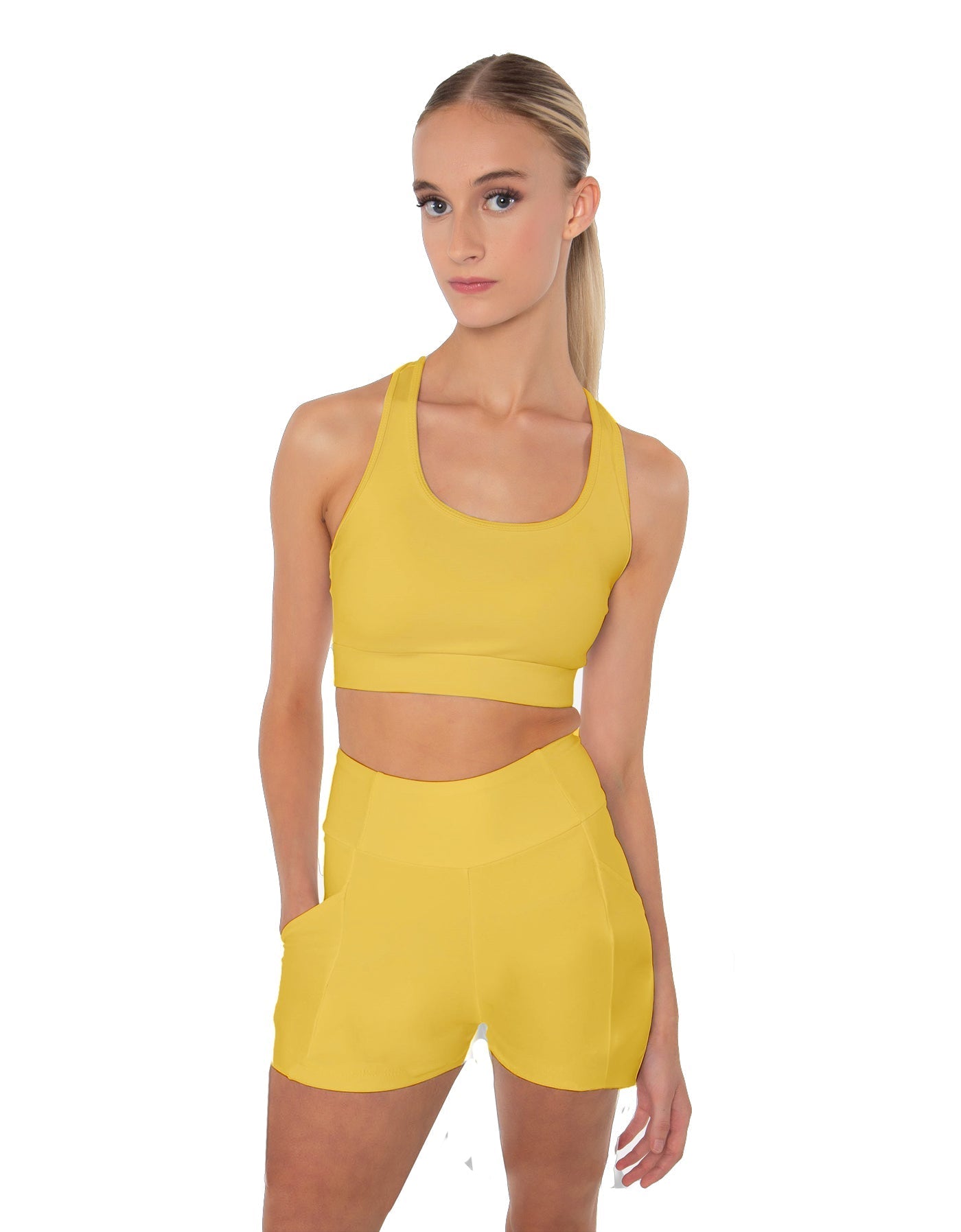 Solid Lycra Pocket Short