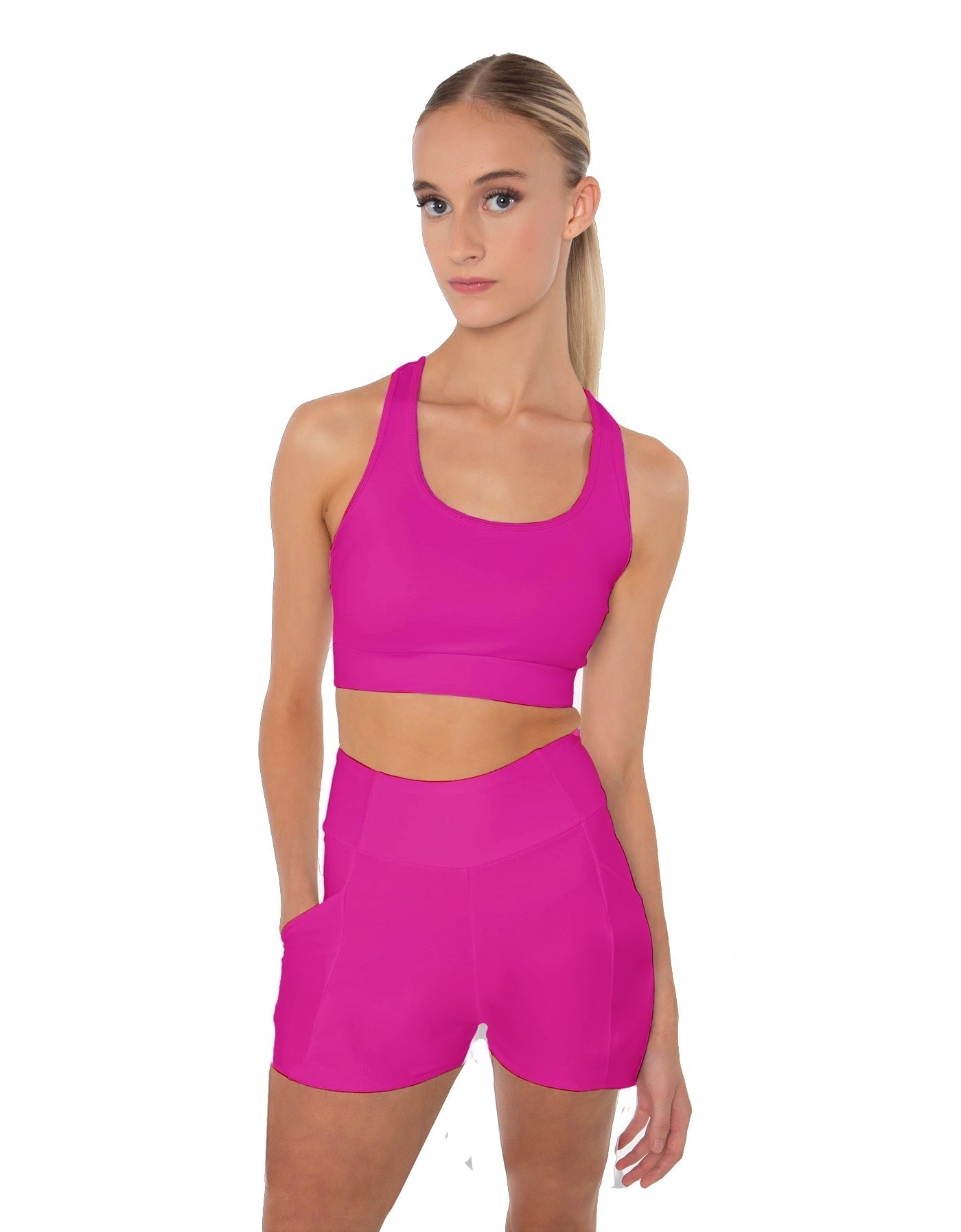 Solid Lycra Pocket Short