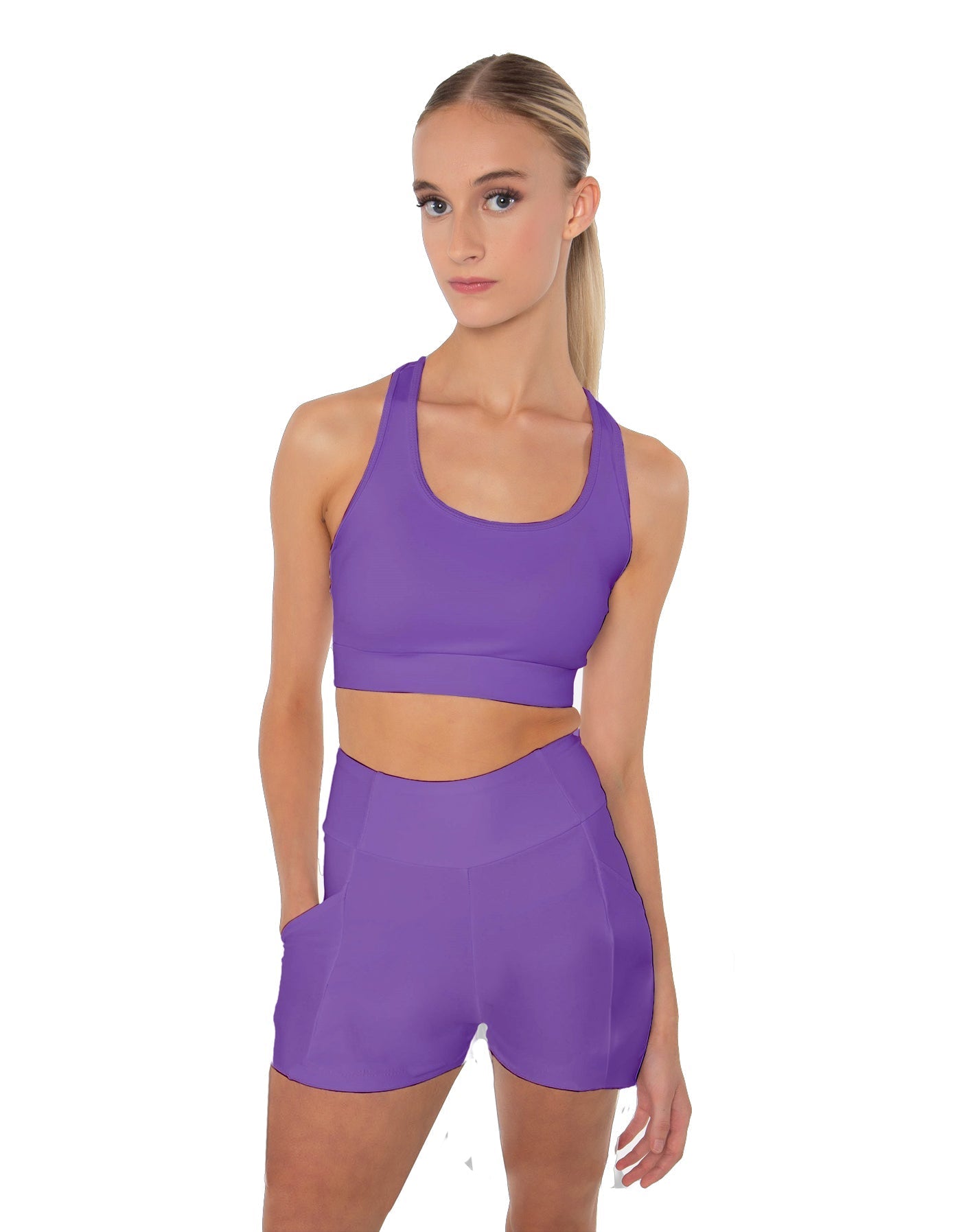 Solid Lycra Pocket Short
