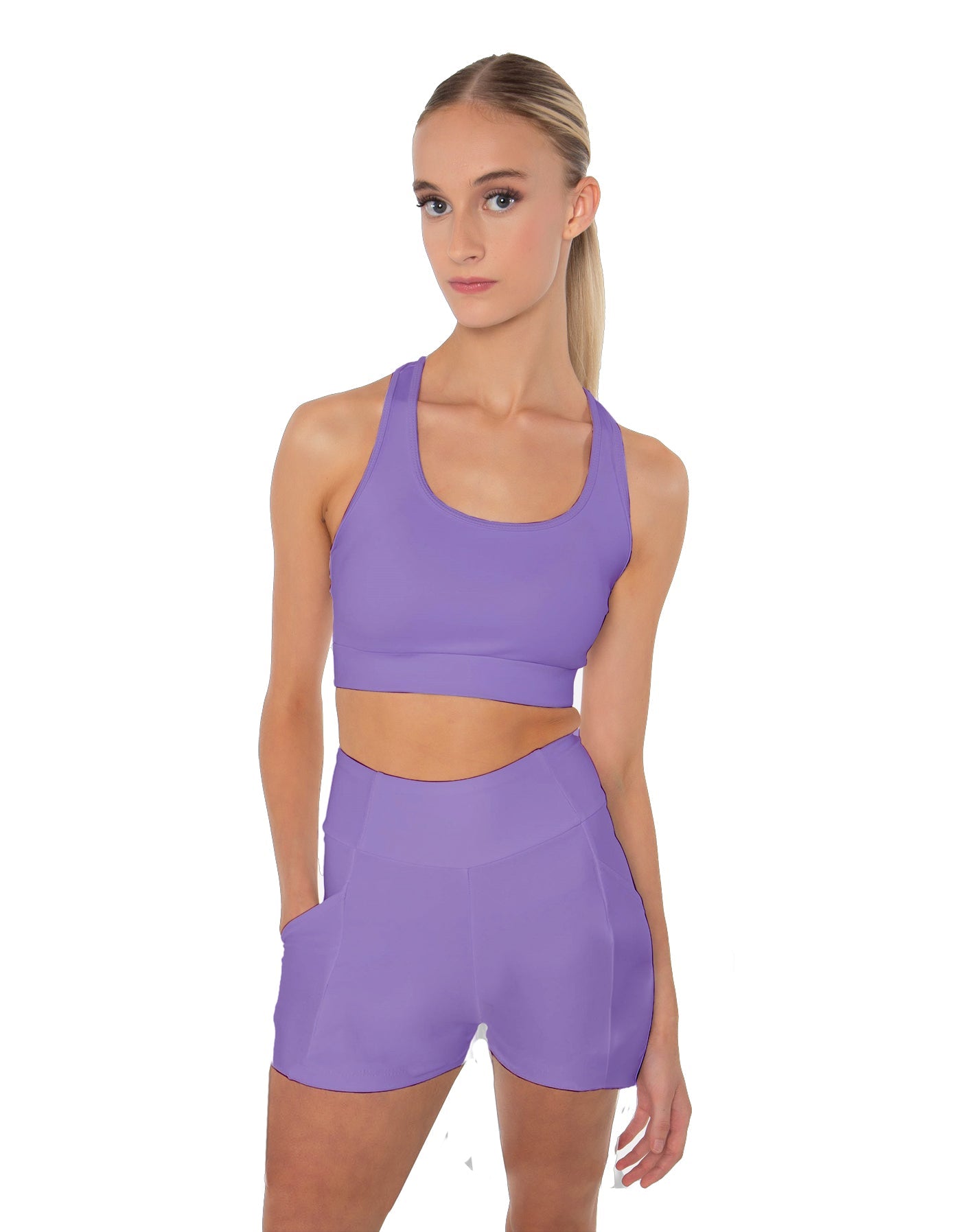 Solid Lycra Pocket Short