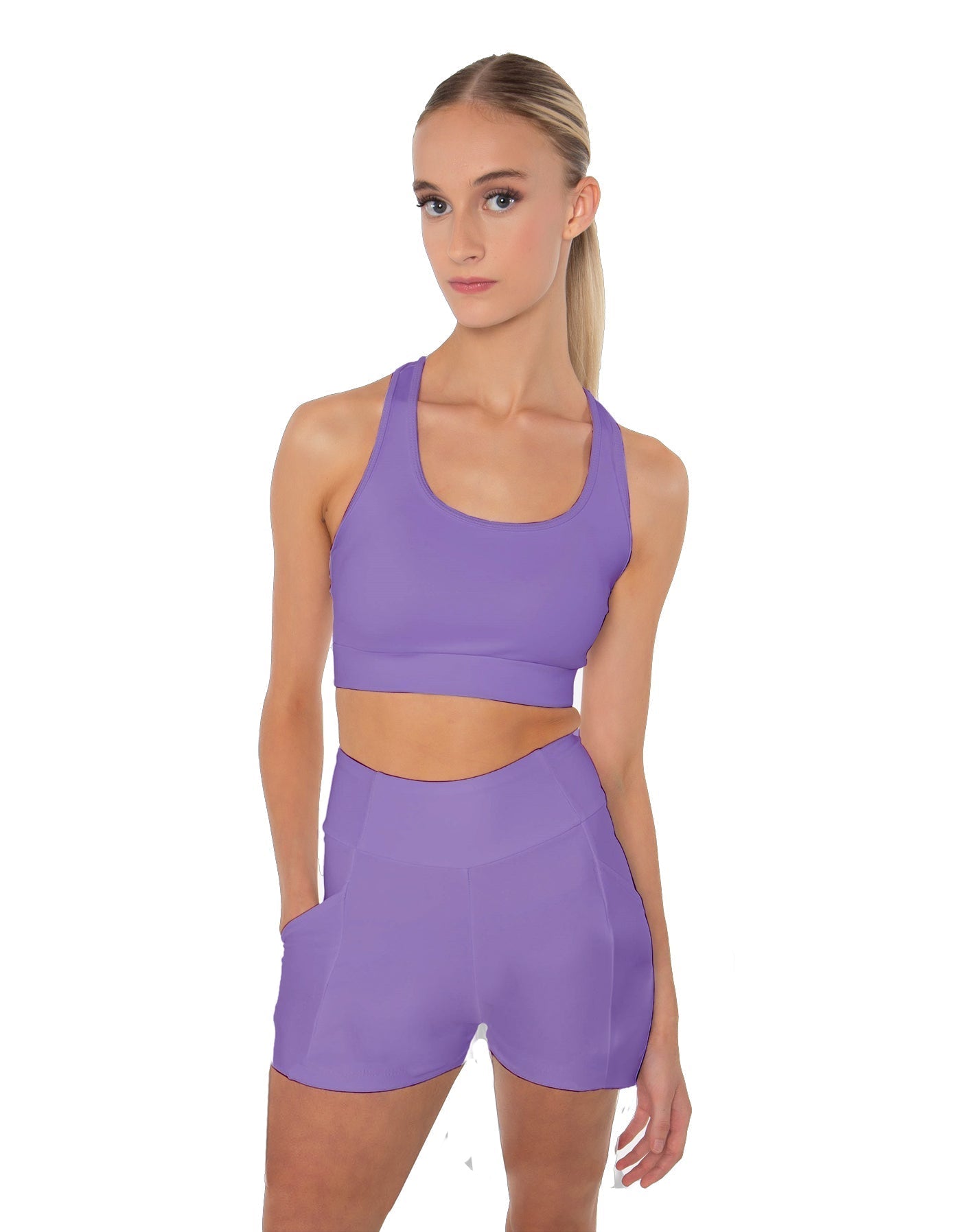 Solid Lycra Pocket Short