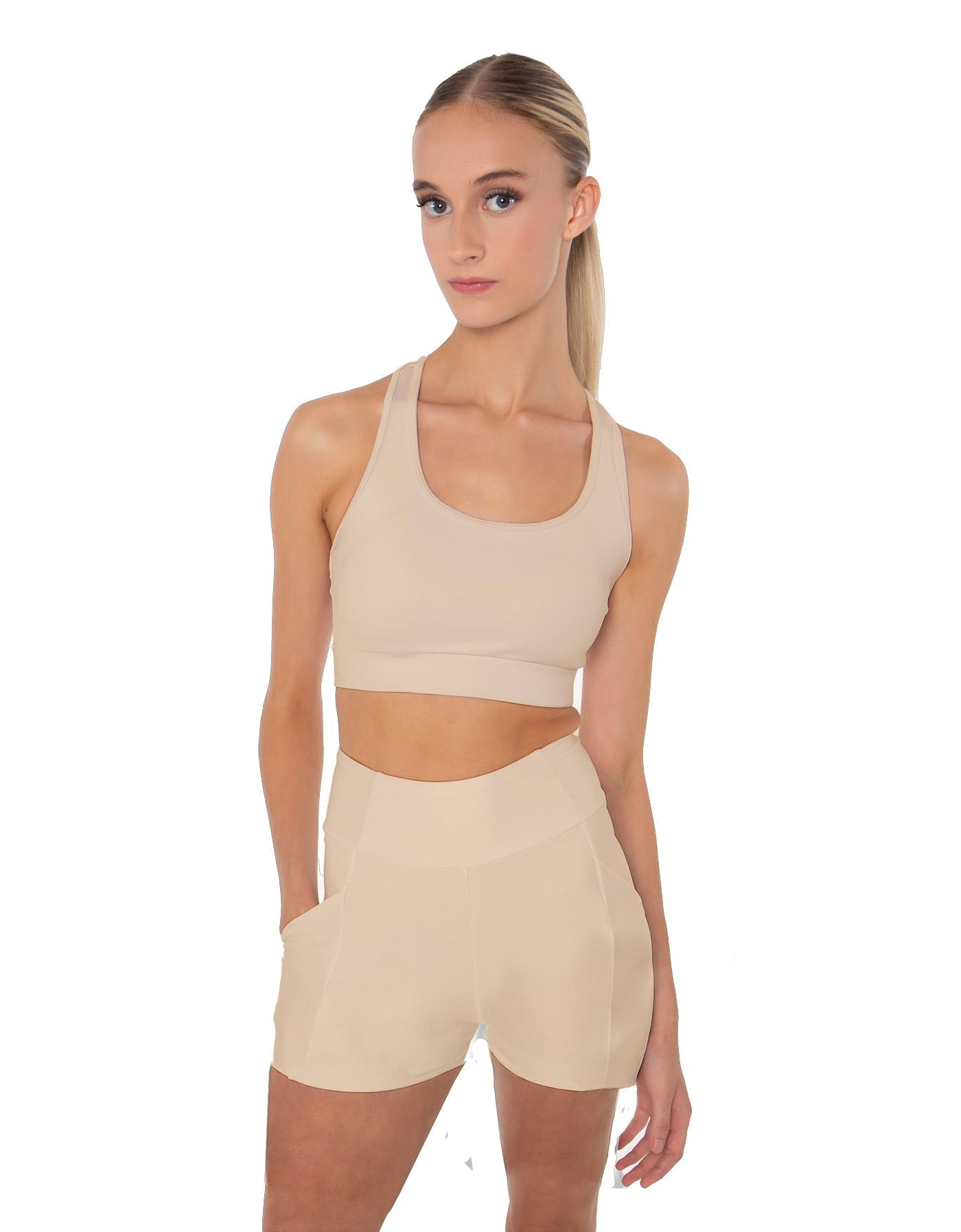 Solid Lycra Pocket Short