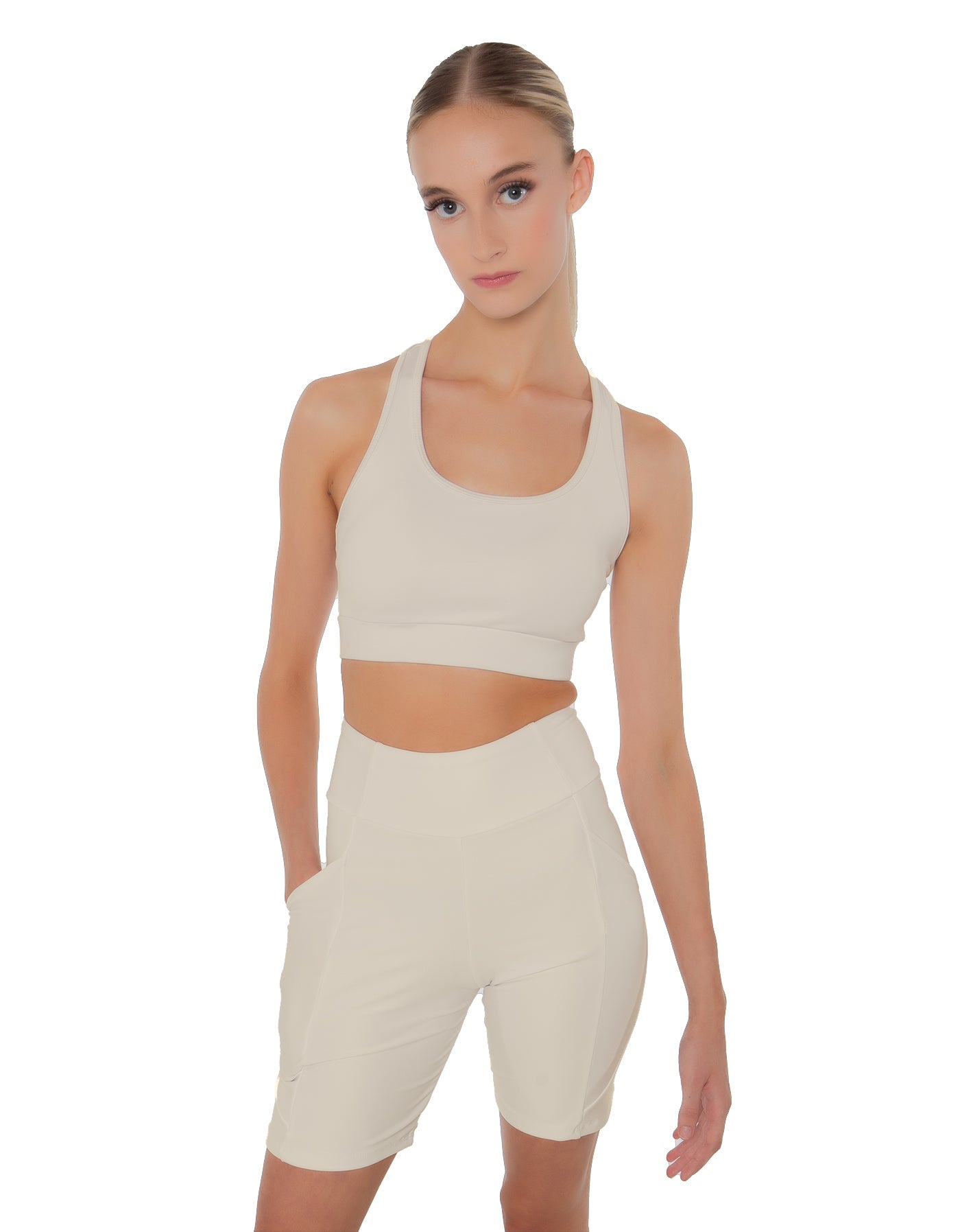 Solid Lycra Pocket Bike Short
