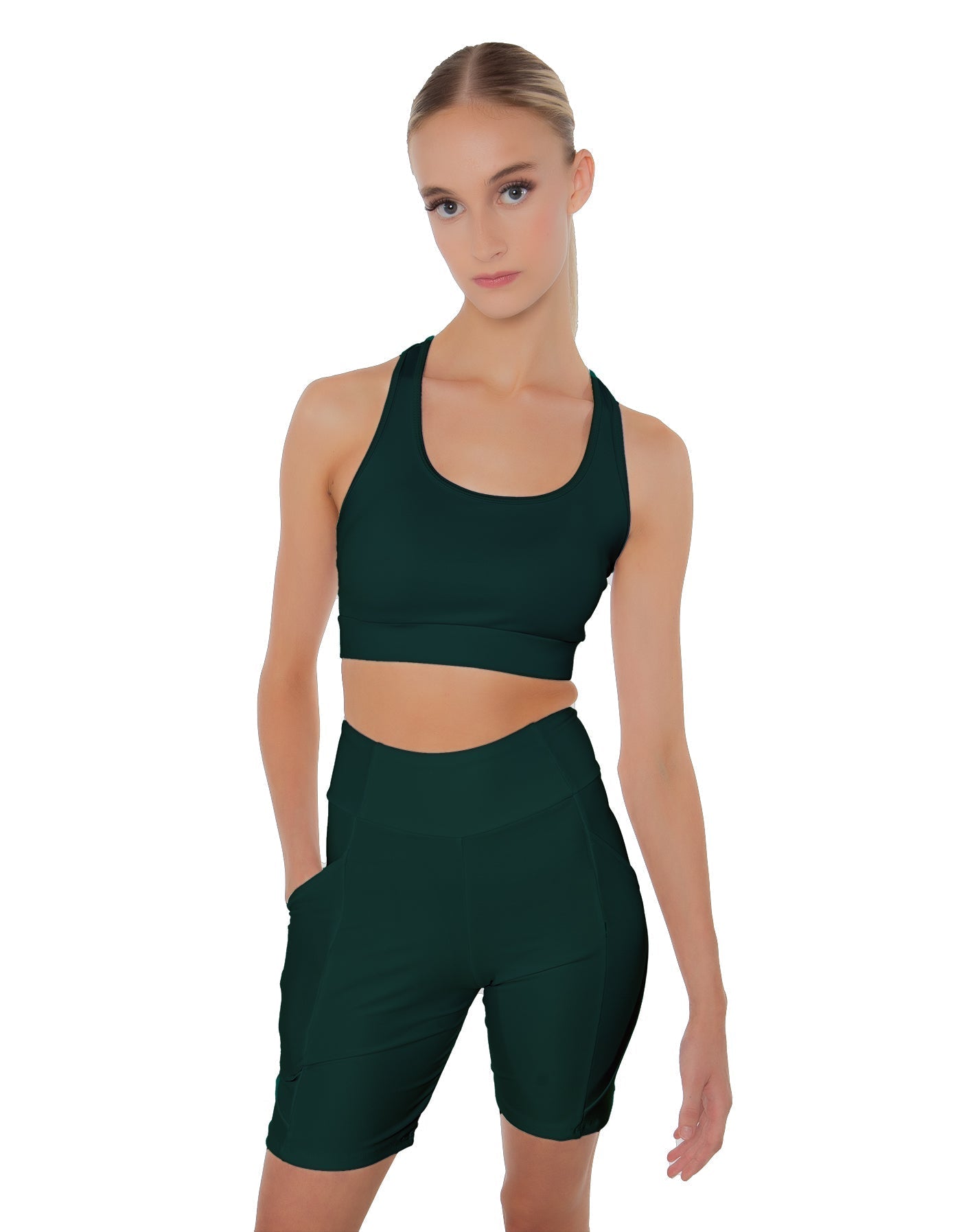 Solid Lycra Pocket Bike Short