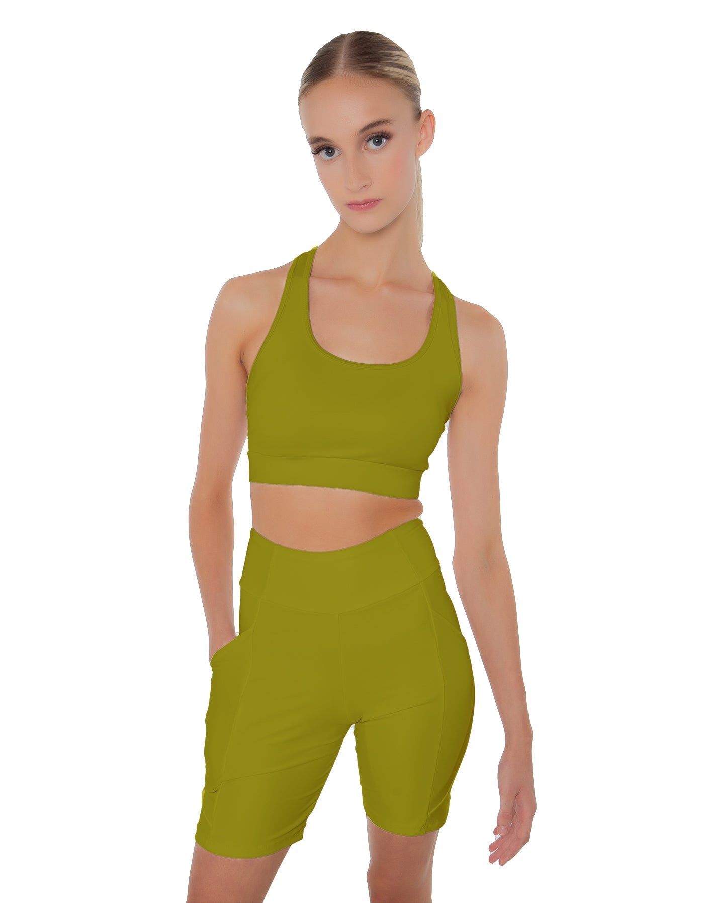 Solid Lycra Pocket Bike Short