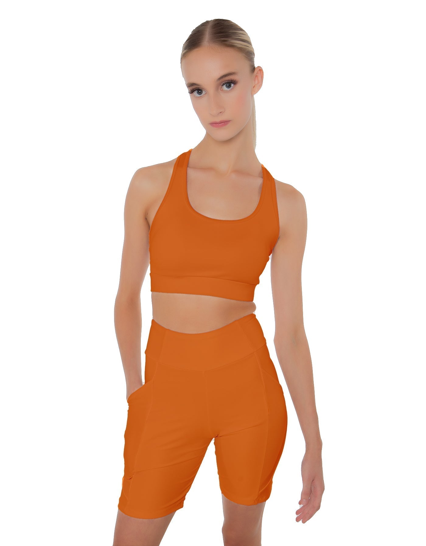 Solid Lycra Pocket Bike Short