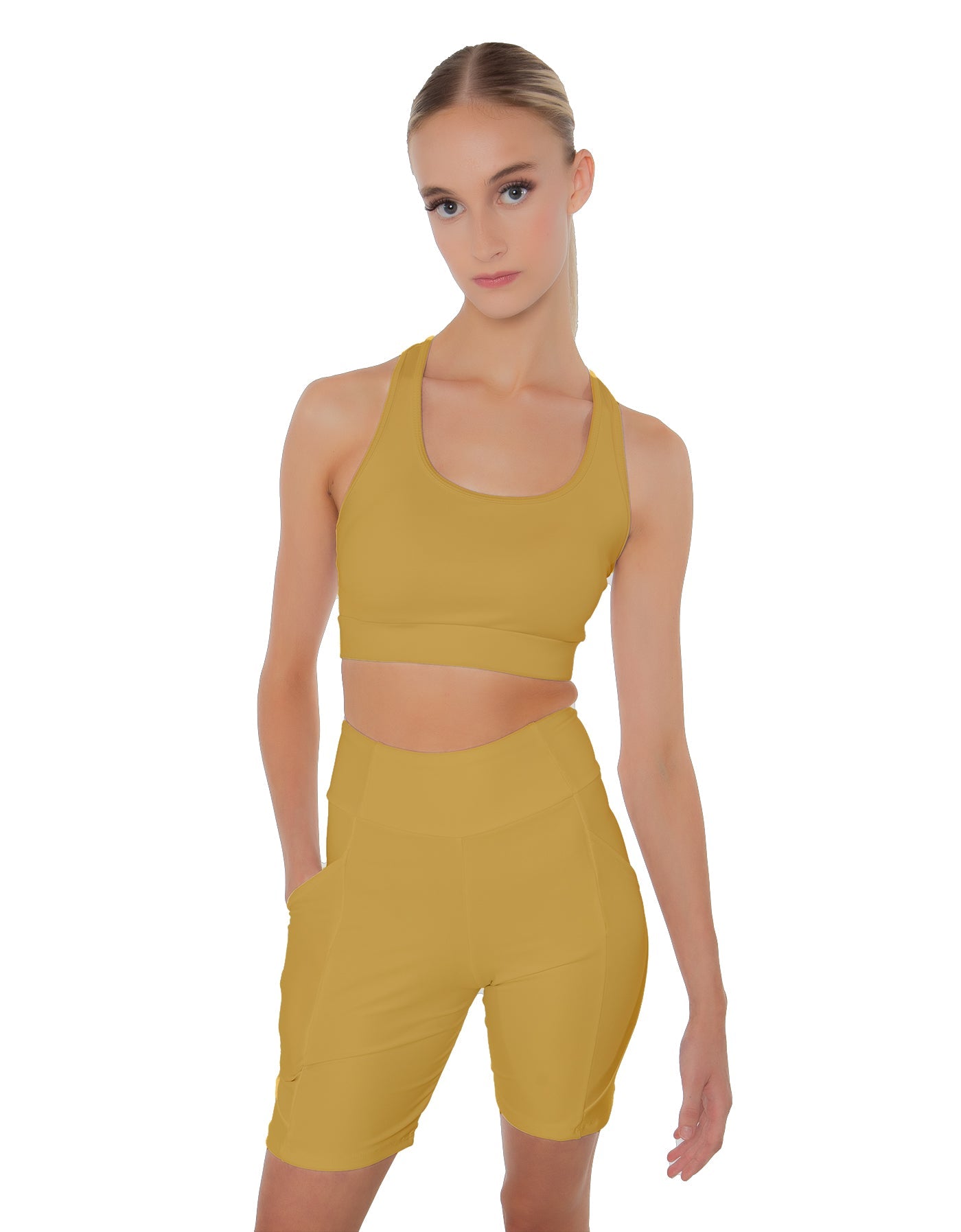 Solid Lycra Pocket Bike Short