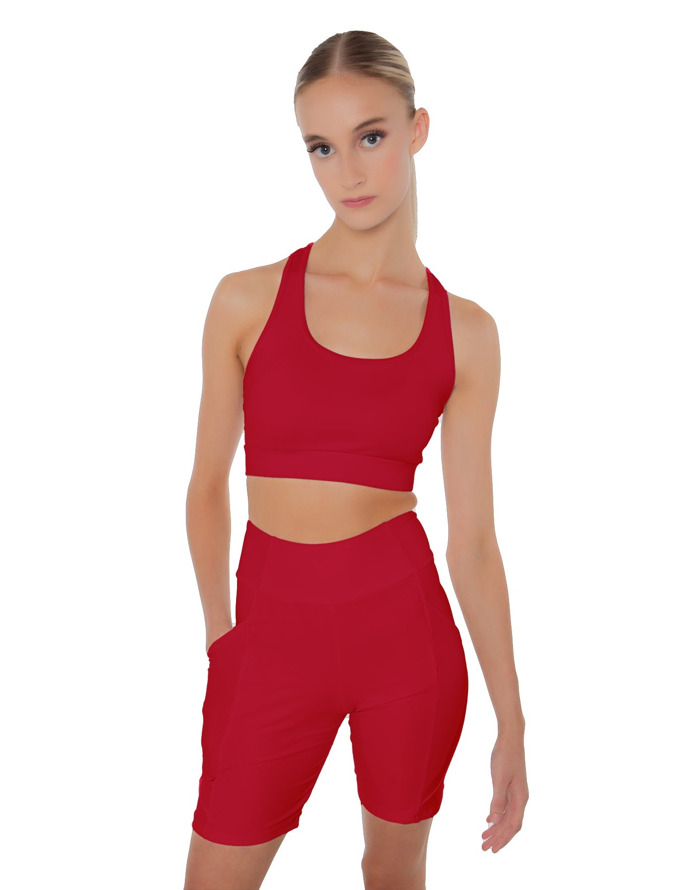 Solid Lycra Pocket Bike Short