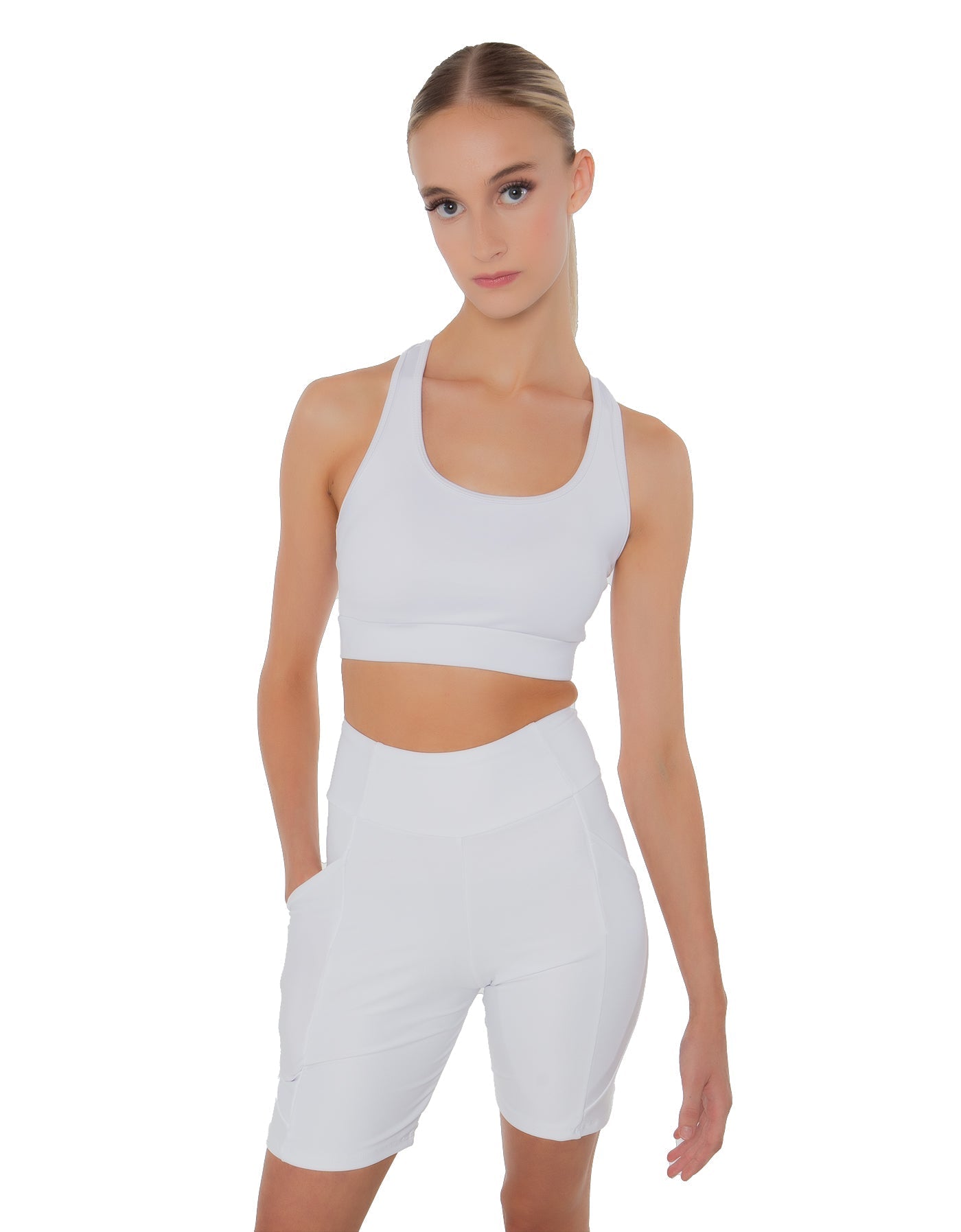 Solid Lycra Pocket Bike Short