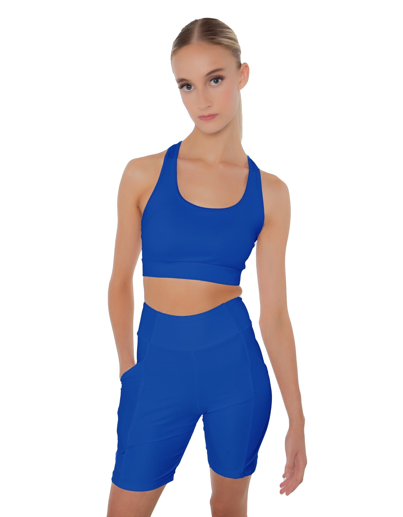 Solid Lycra Pocket Bike Short