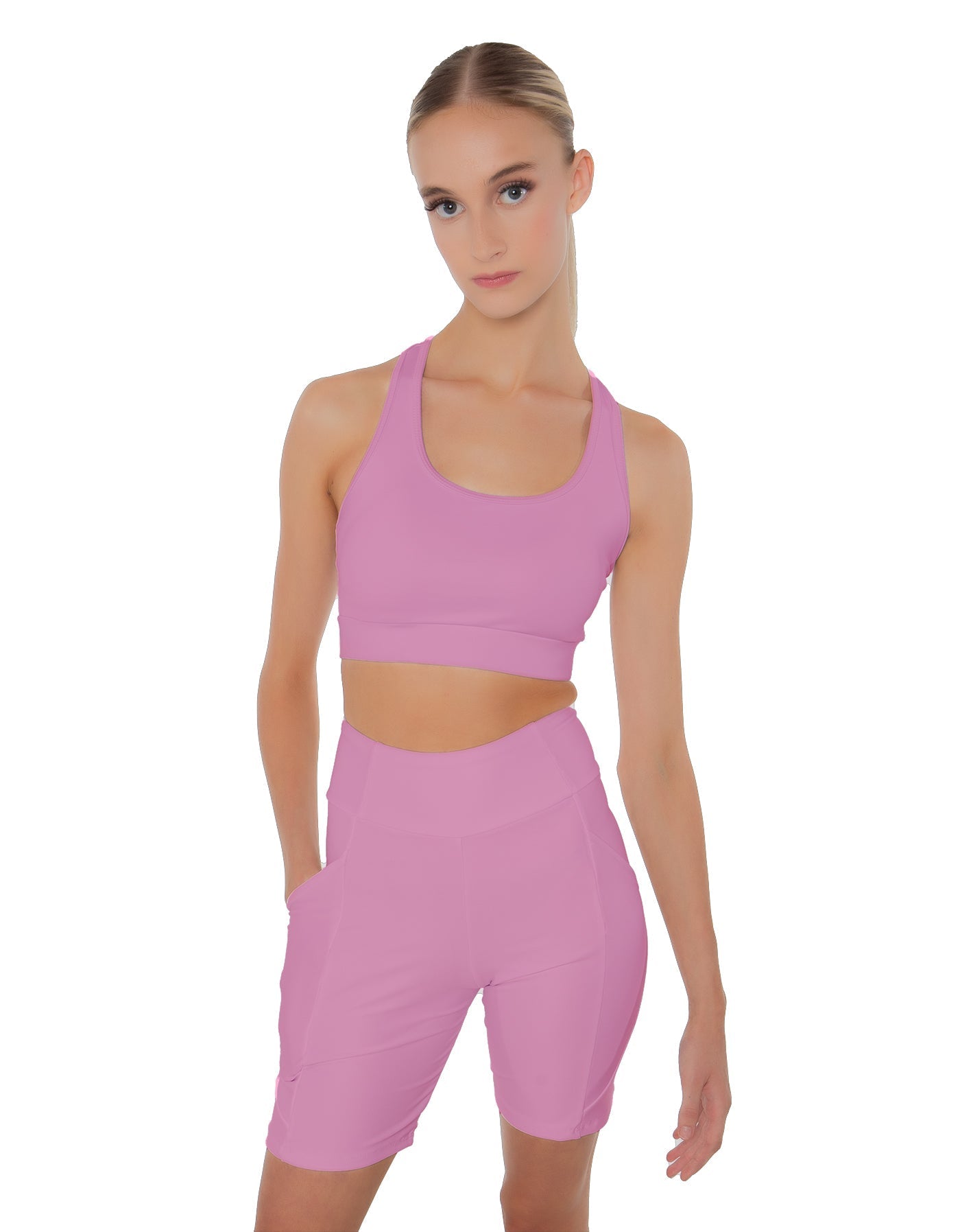 Solid Lycra Pocket Bike Short