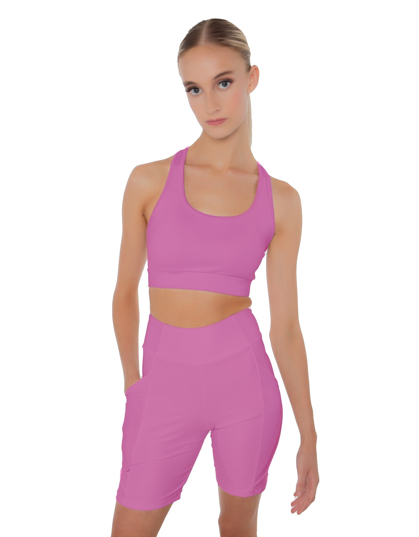 Solid Lycra Pocket Bike Short