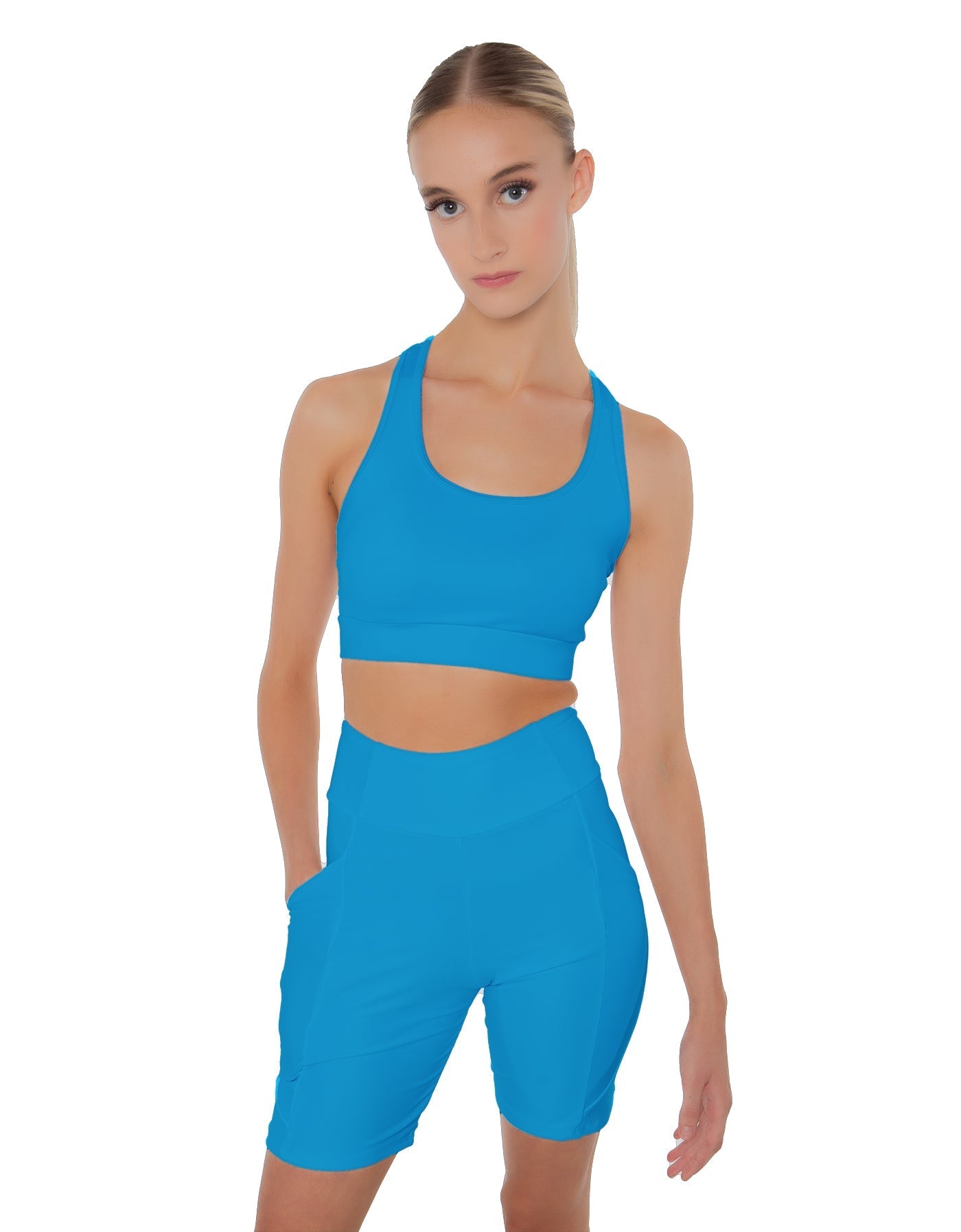Solid Lycra Pocket Bike Short