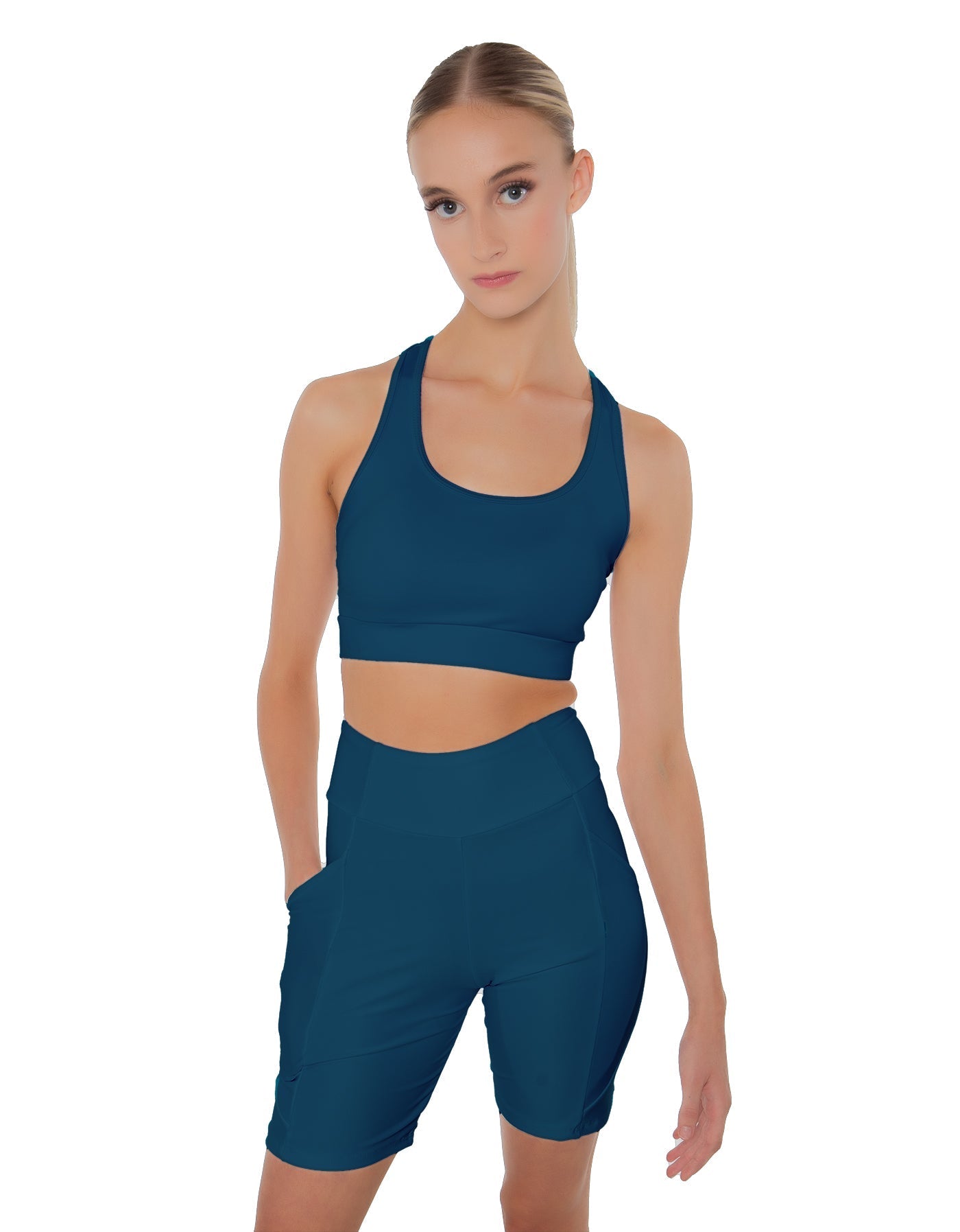 Solid Lycra Pocket Bike Short
