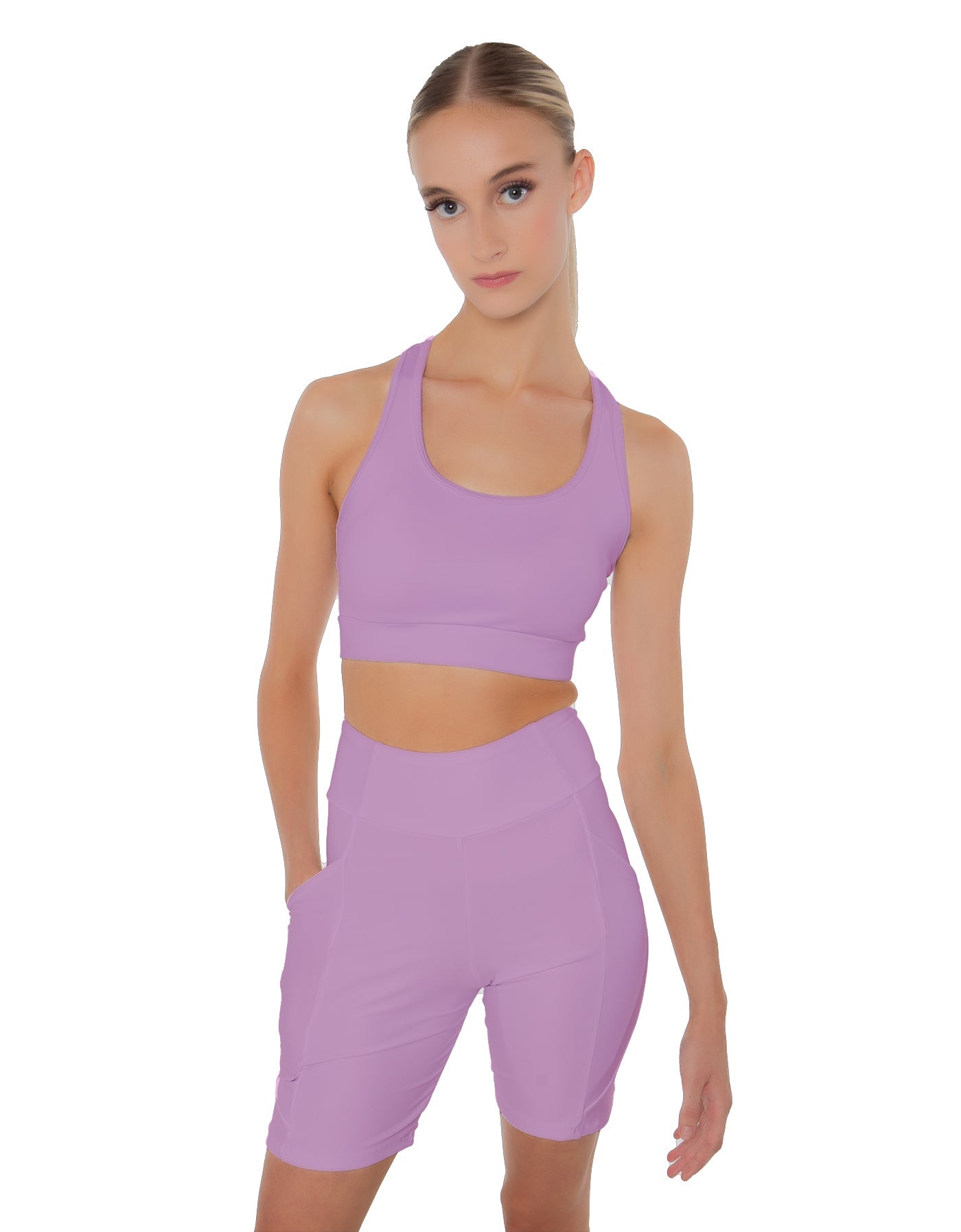 Solid Lycra Pocket Bike Short
