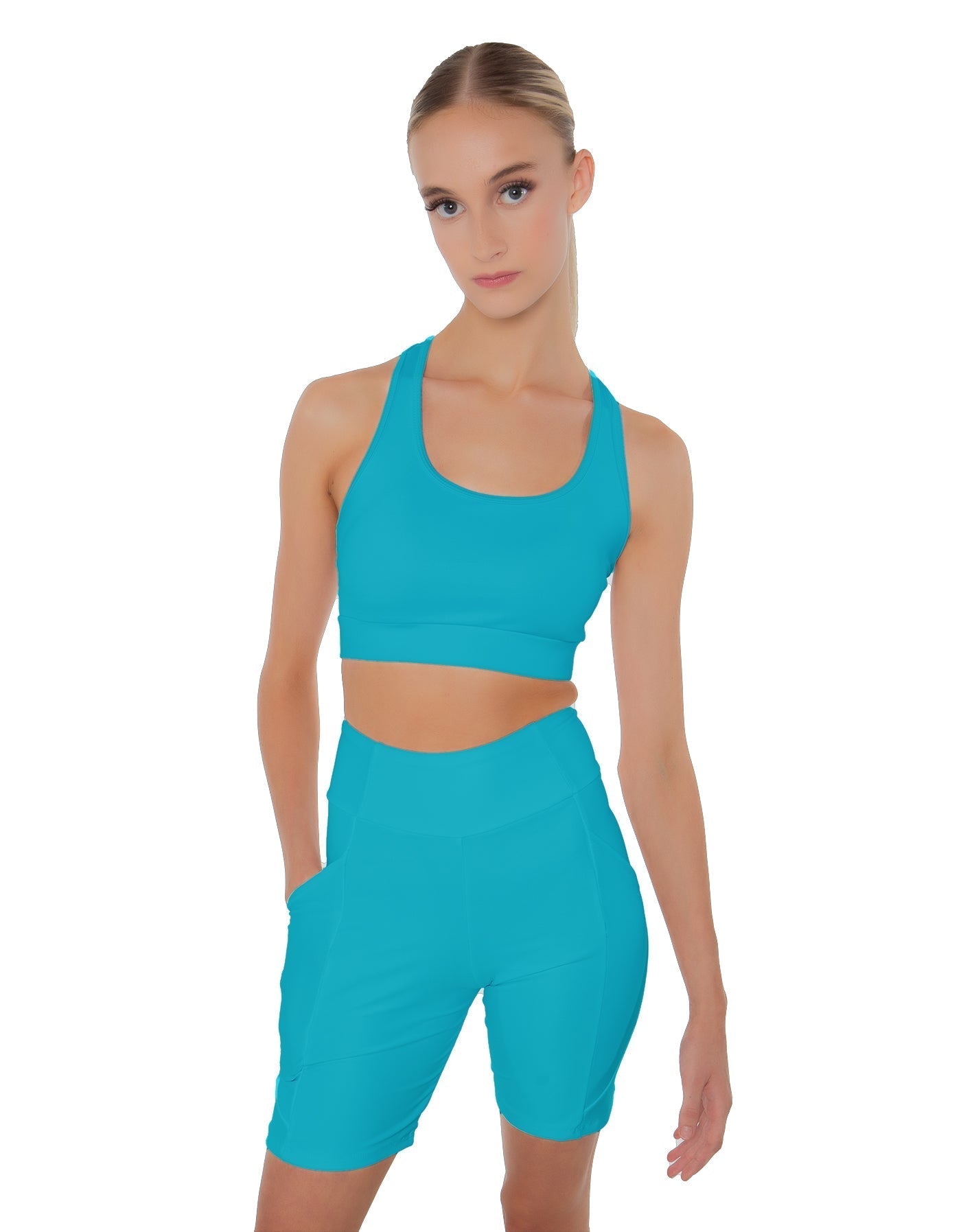 Solid Lycra Pocket Bike Short