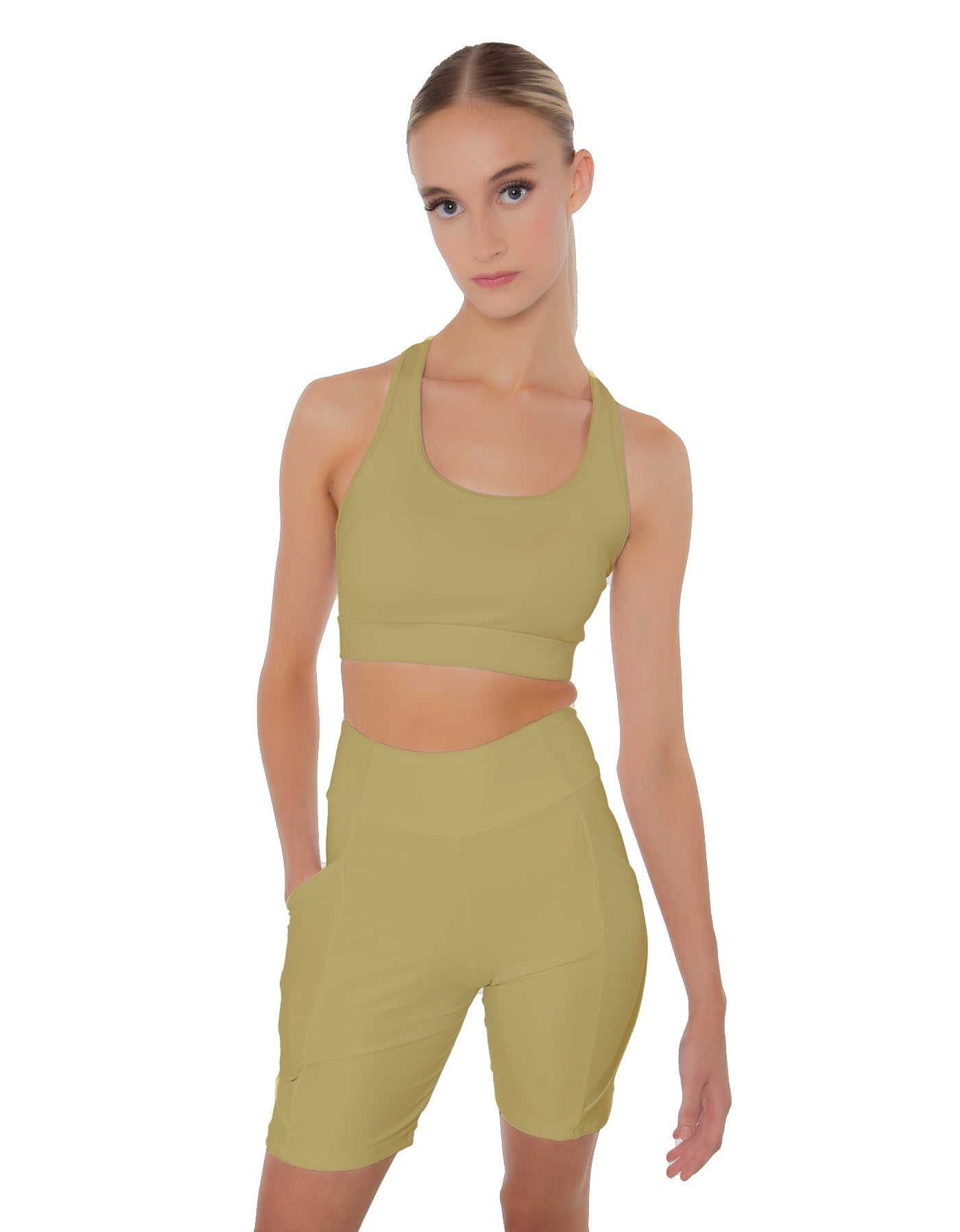 Solid Lycra Pocket Bike Short