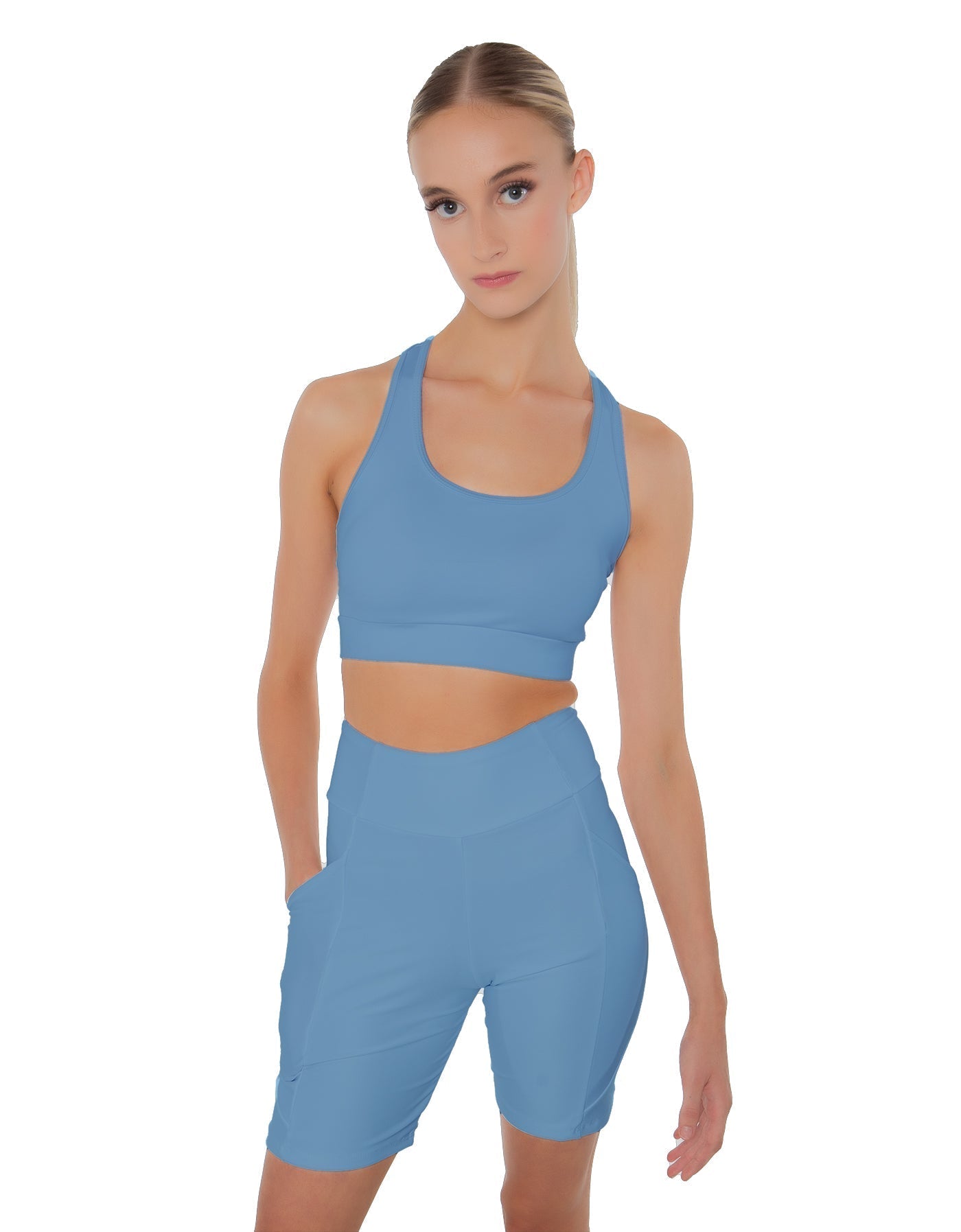 Solid Lycra Pocket Bike Short