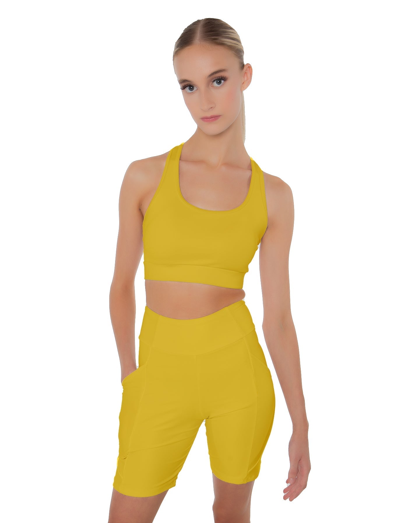 Solid Lycra Pocket Bike Short