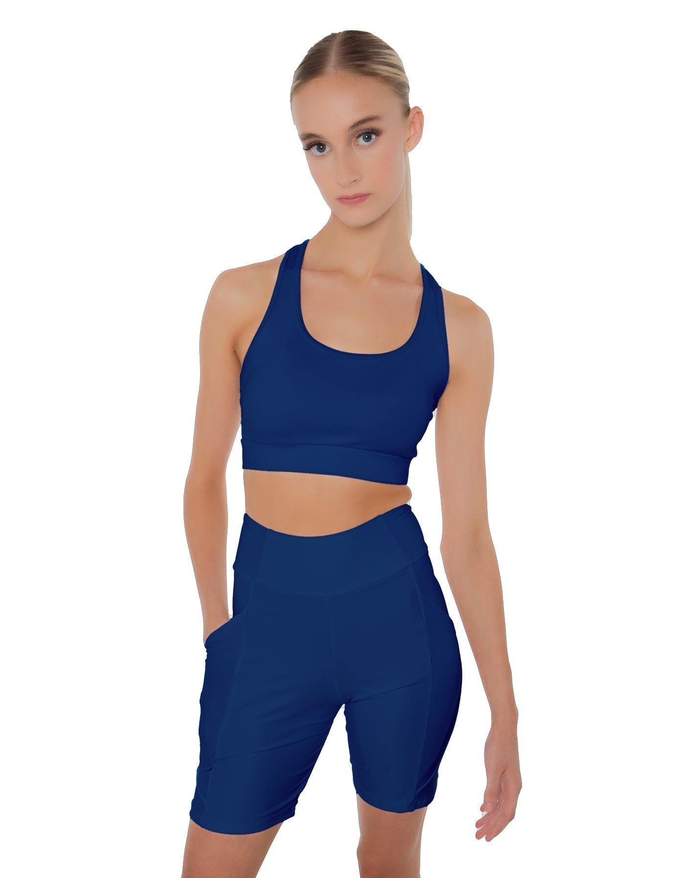 Solid Lycra Pocket Bike Short