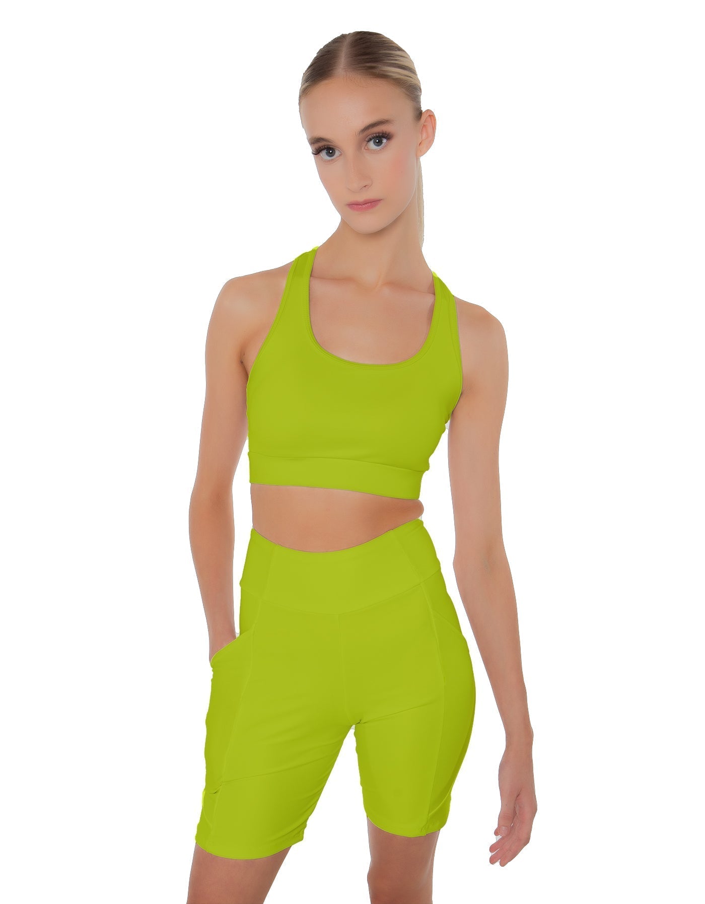 Solid Lycra Pocket Bike Short