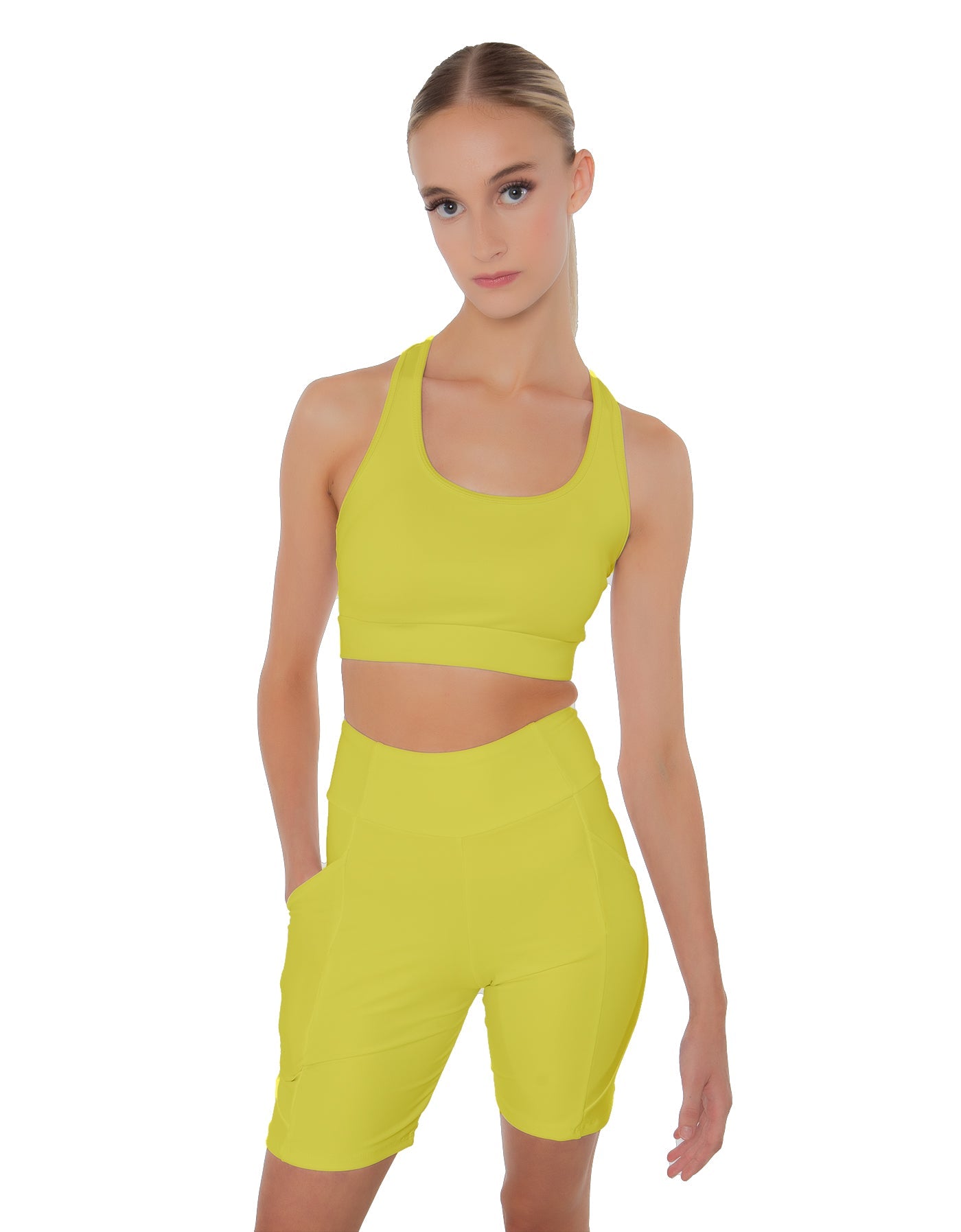 Solid Lycra Pocket Bike Short