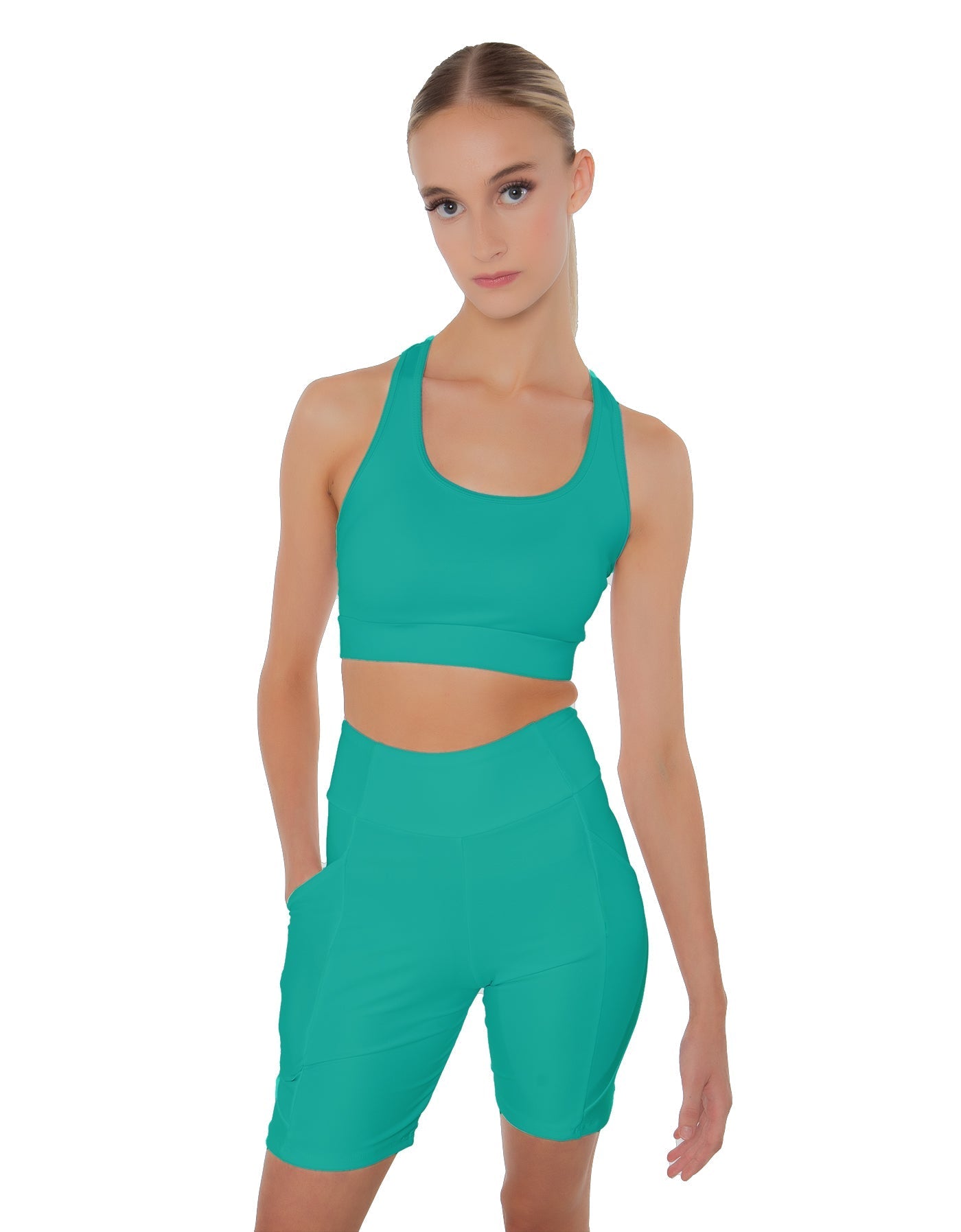 Solid Lycra Pocket Bike Short