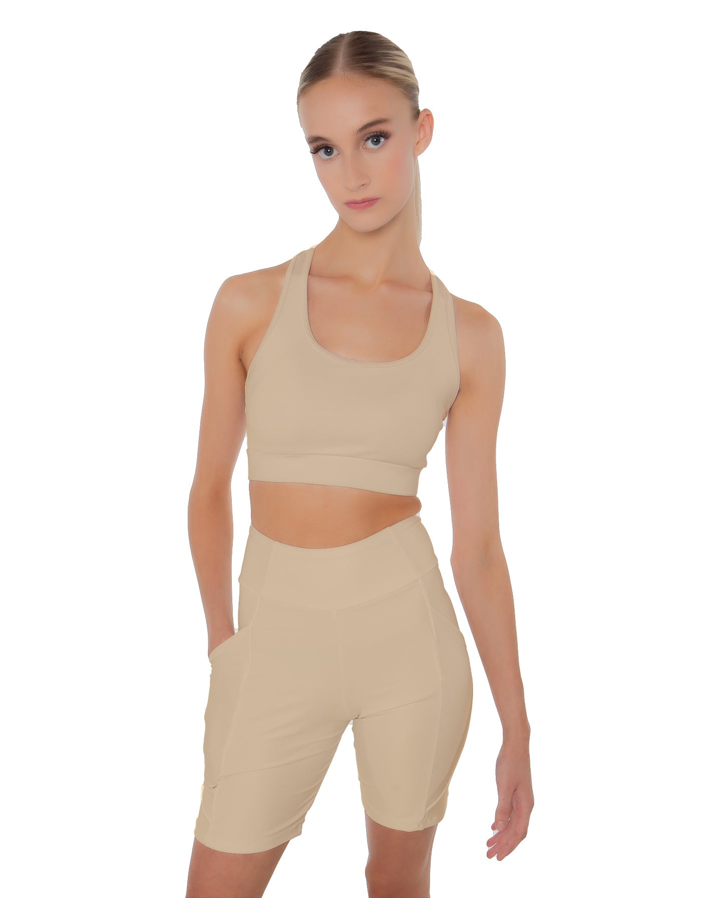 Solid Lycra Pocket Bike Short
