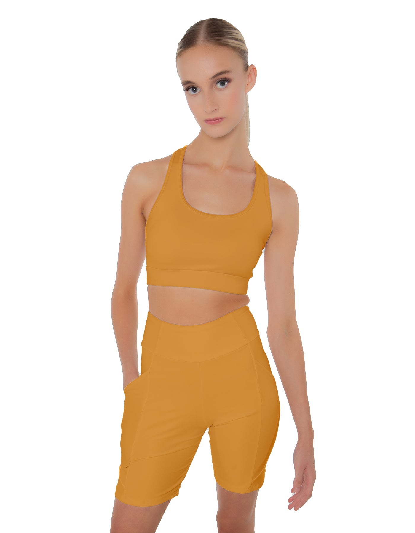 Solid Lycra Pocket Bike Short