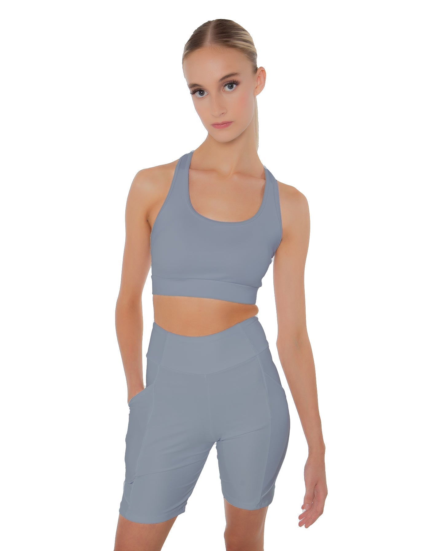 Solid Lycra Pocket Bike Short