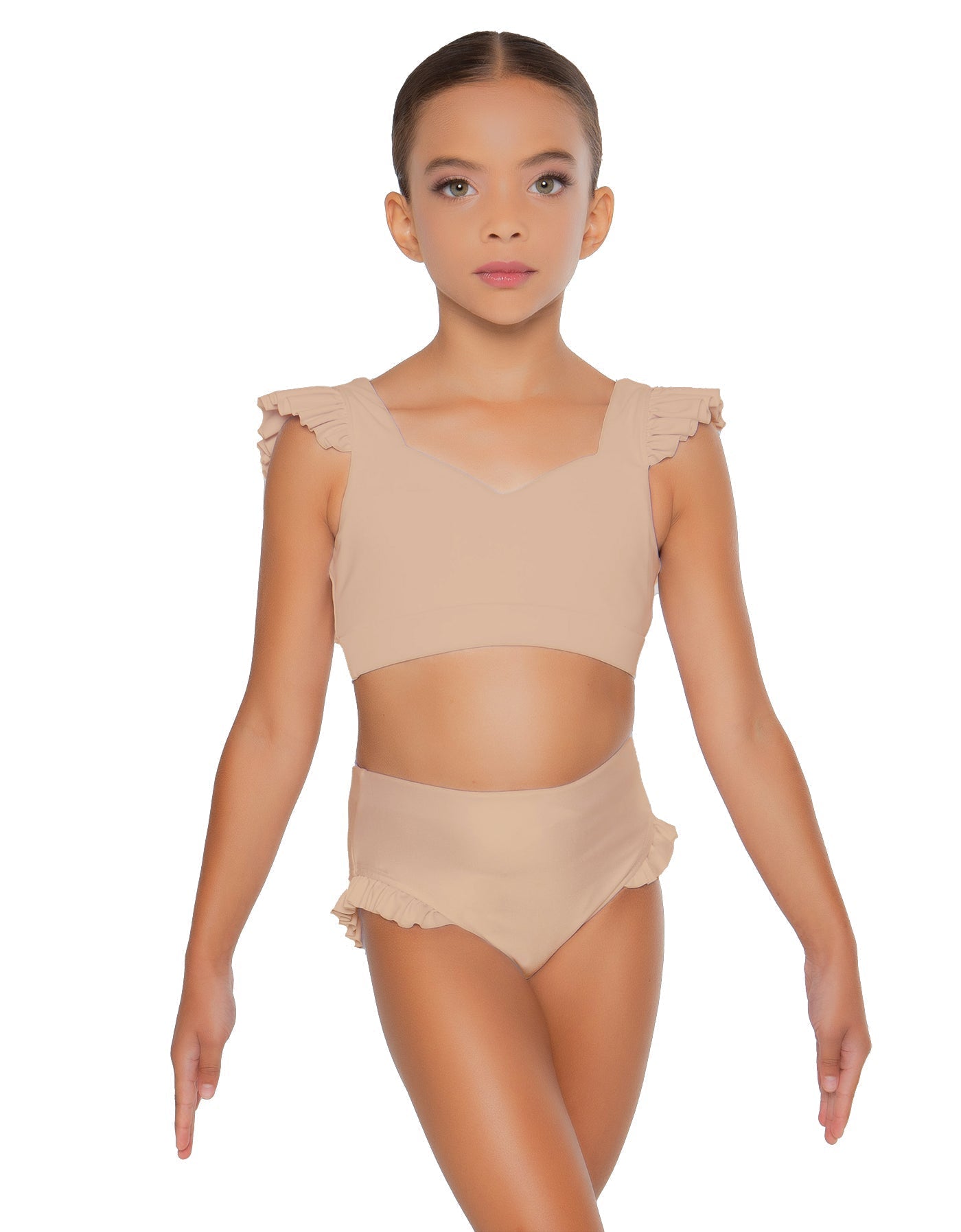 Solid Lycra High Rise Panty with Ruffle