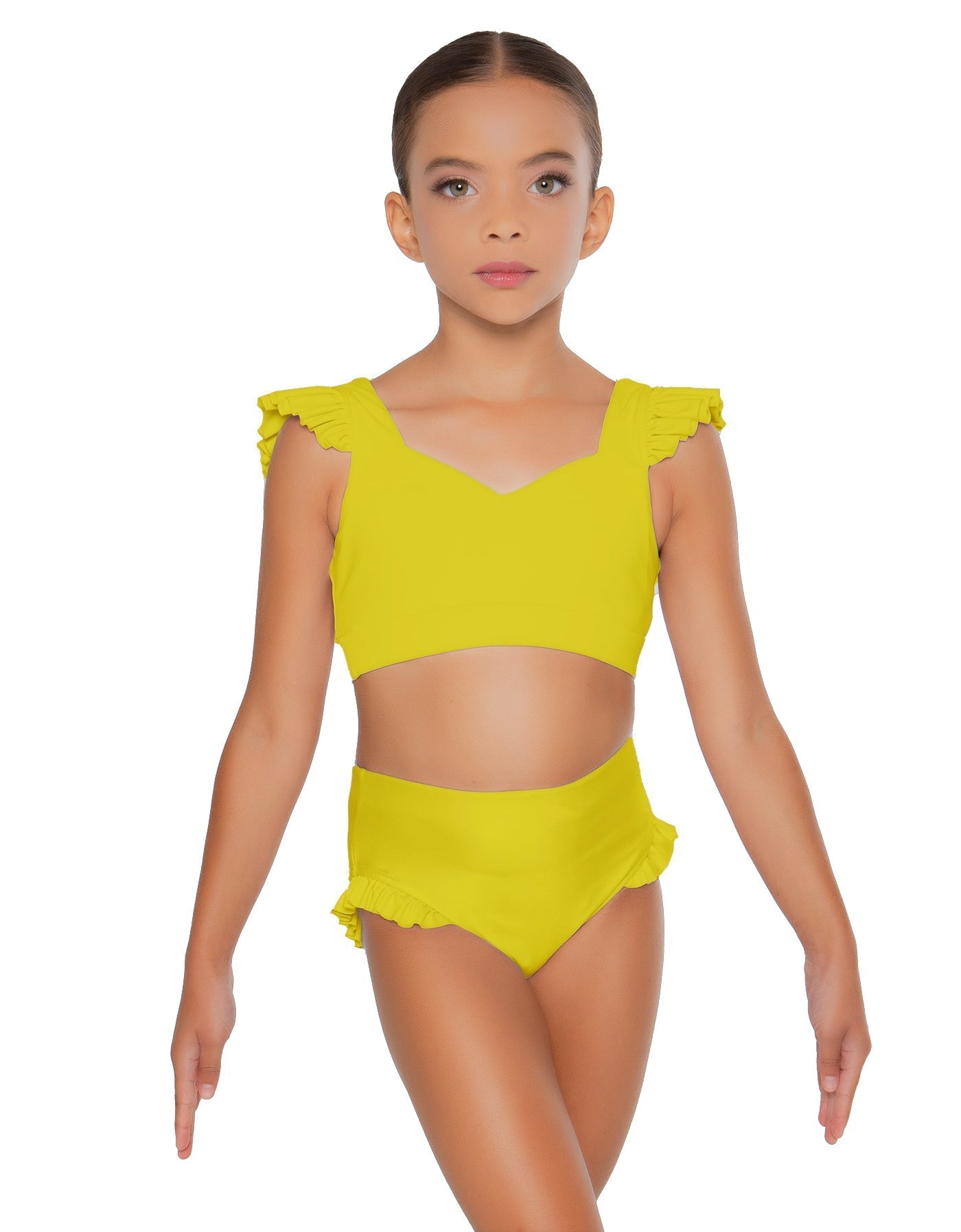 Solid Lycra High Rise Panty with Ruffle