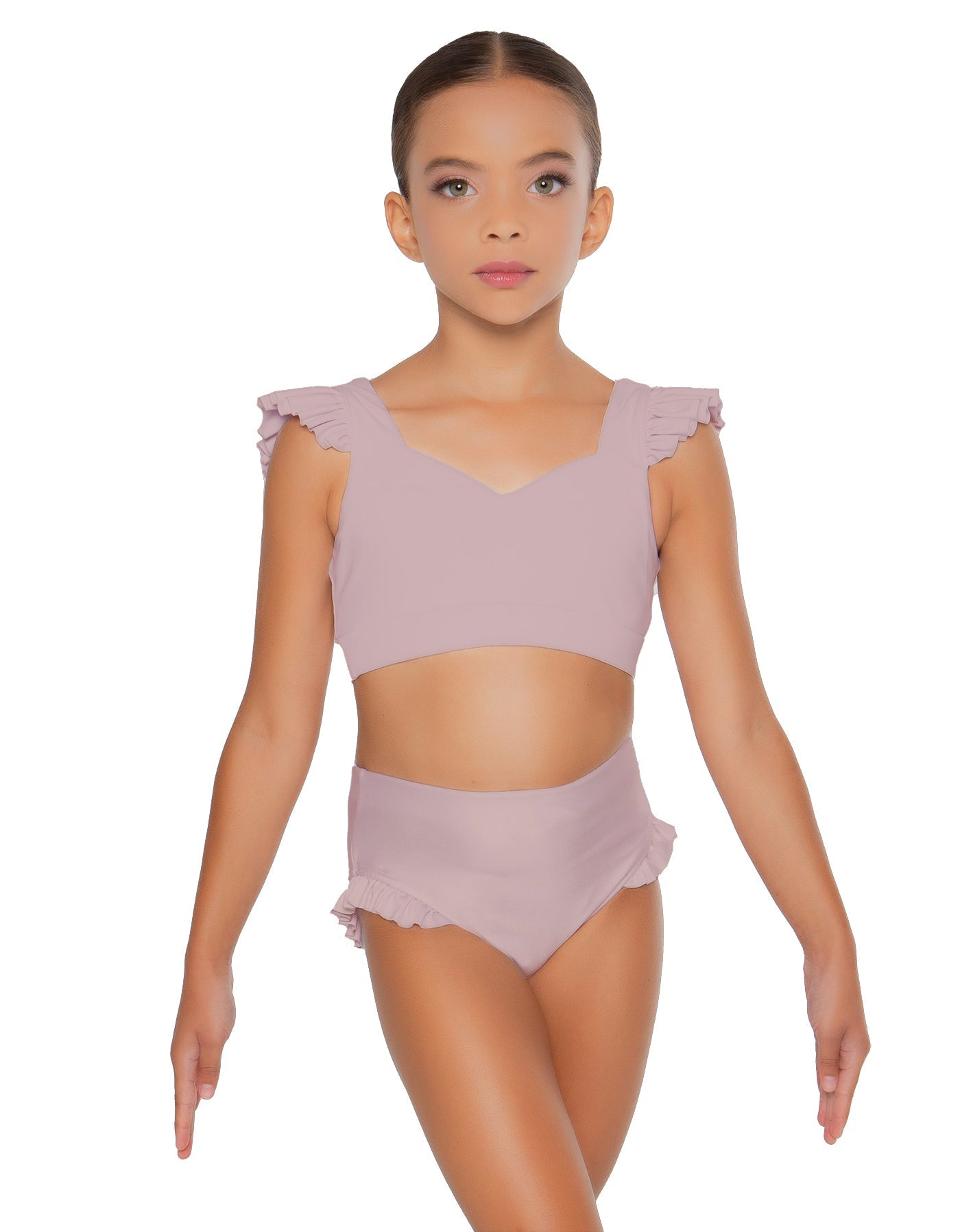 Solid Lycra High Rise Panty with Ruffle