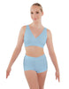 Solid Lycra High Waisted Short
