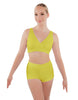 Solid Lycra High Waisted Short