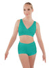 Solid Lycra High Waisted Short
