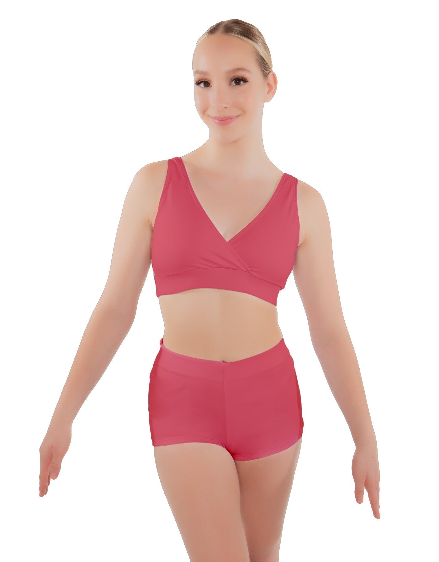 Solid Lycra High Waisted Short