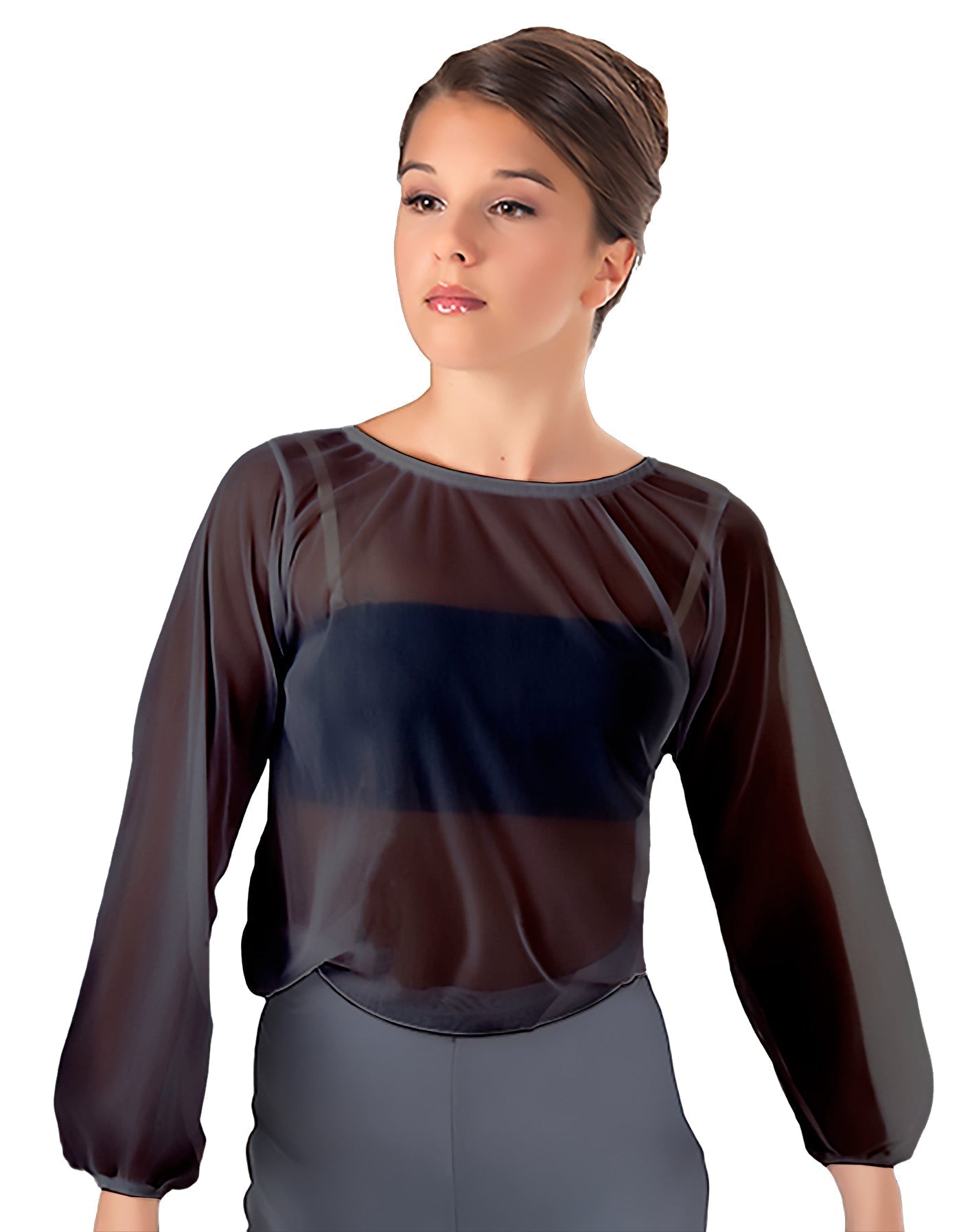 Solid Chiffon Fade Into You Top