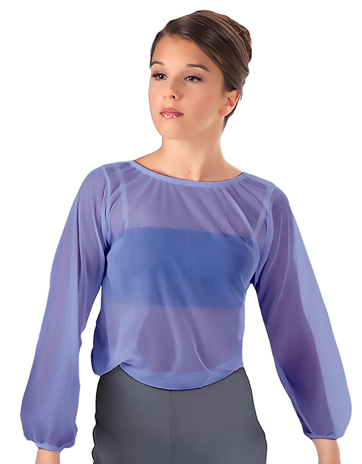 Solid Chiffon Fade Into You Top