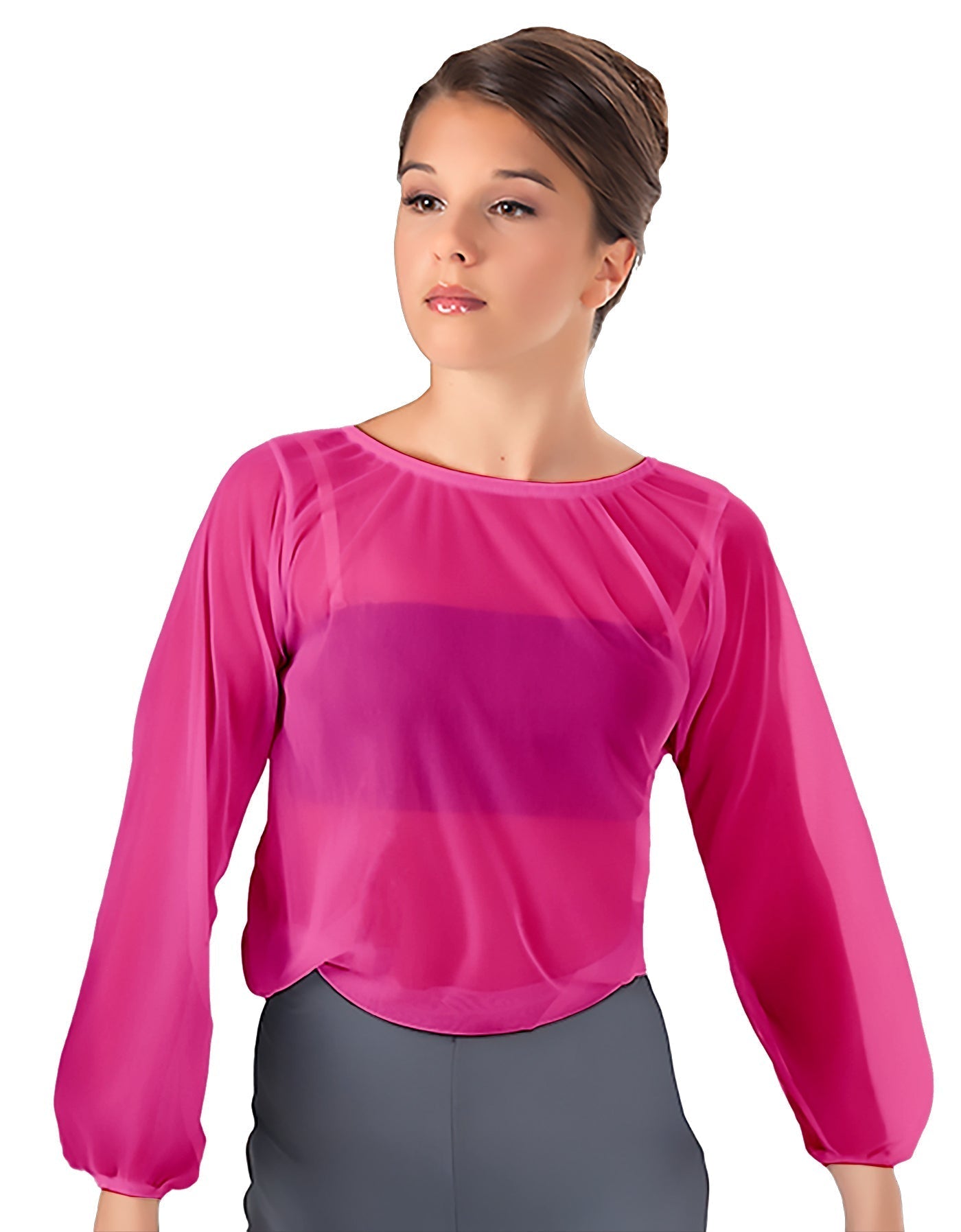 Solid Chiffon Fade Into You Top