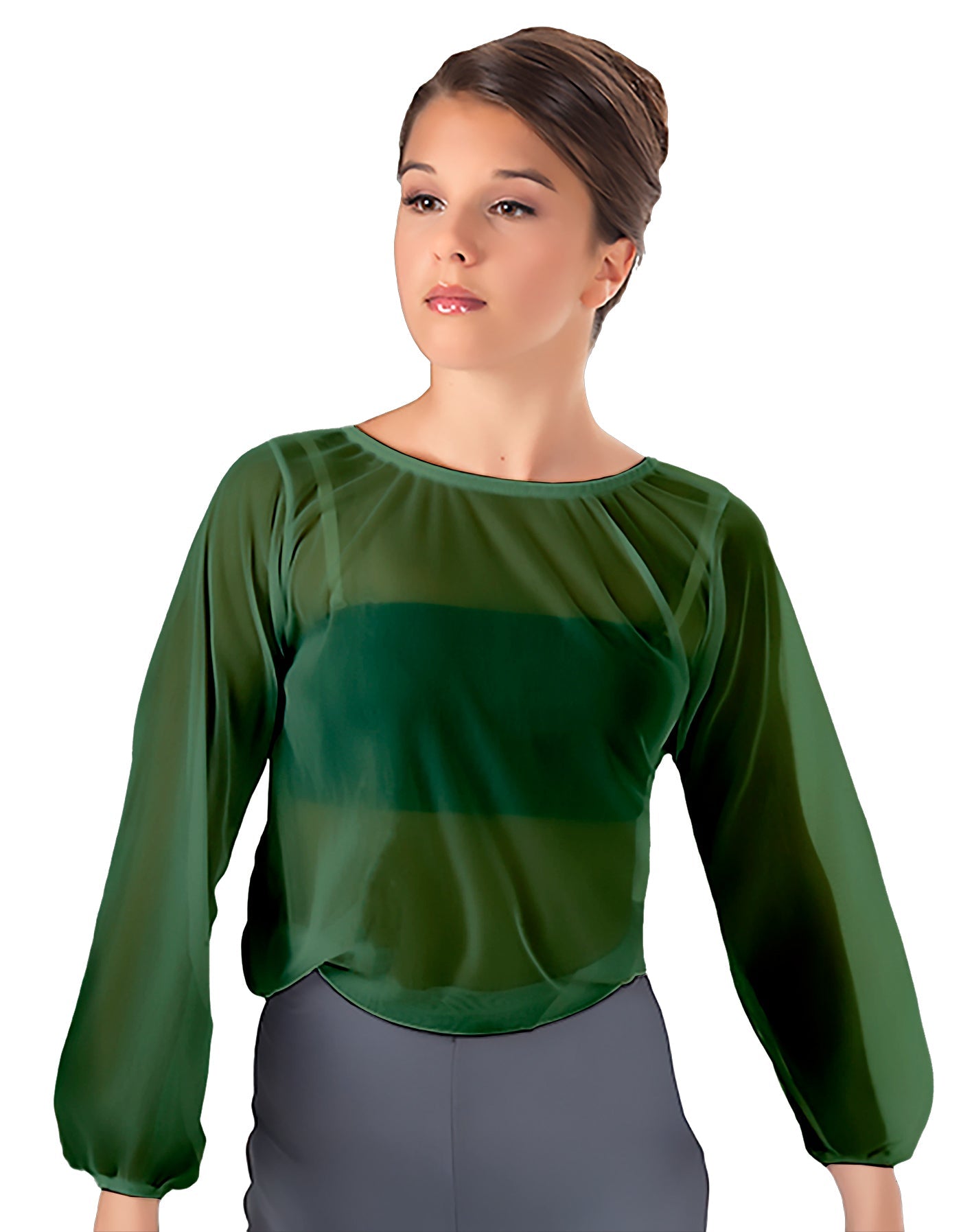Solid Chiffon Fade Into You Top
