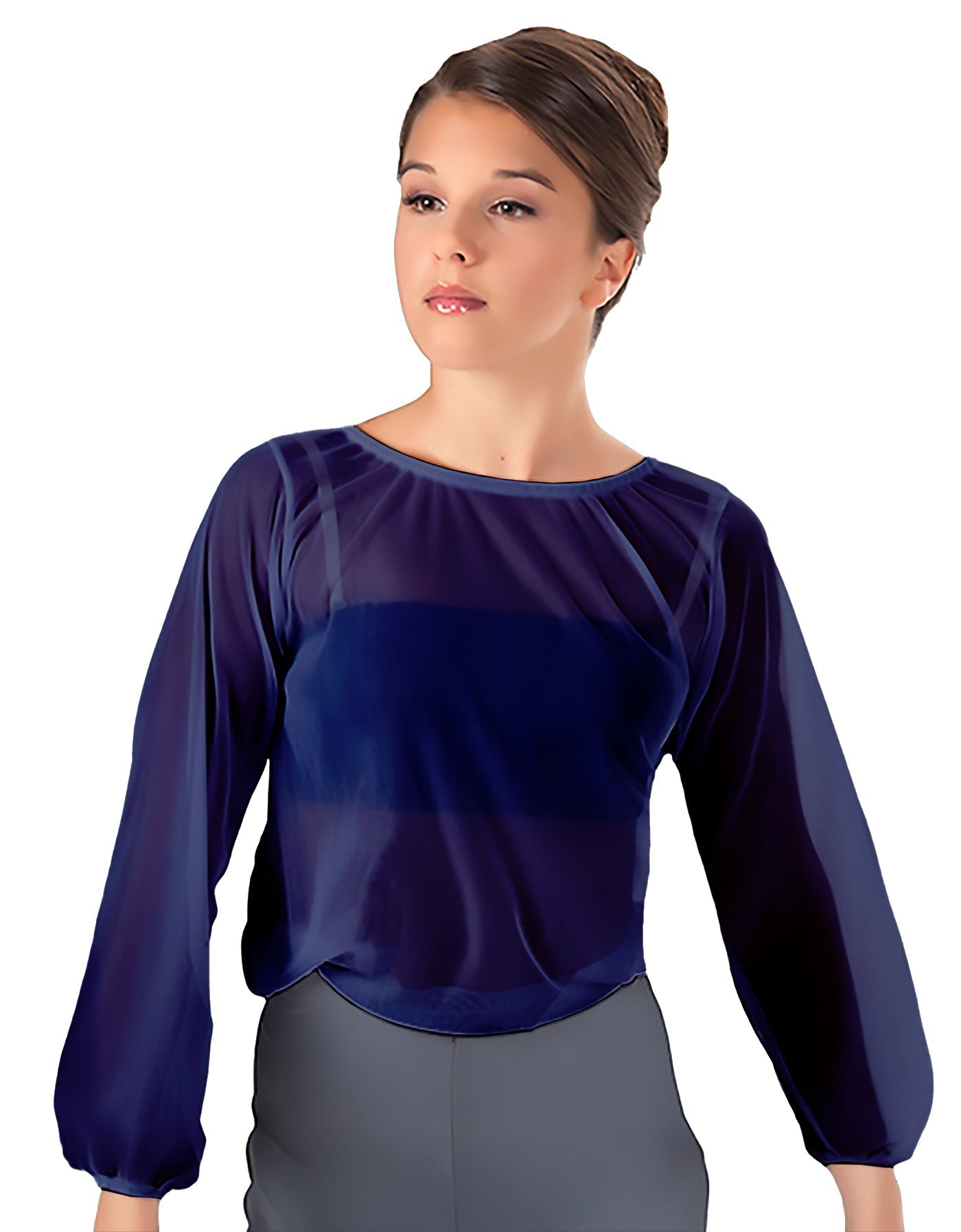 Solid Chiffon Fade Into You Top